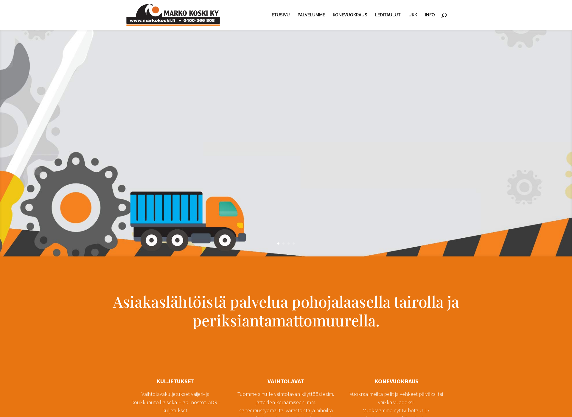 Screenshot for markokoski.fi