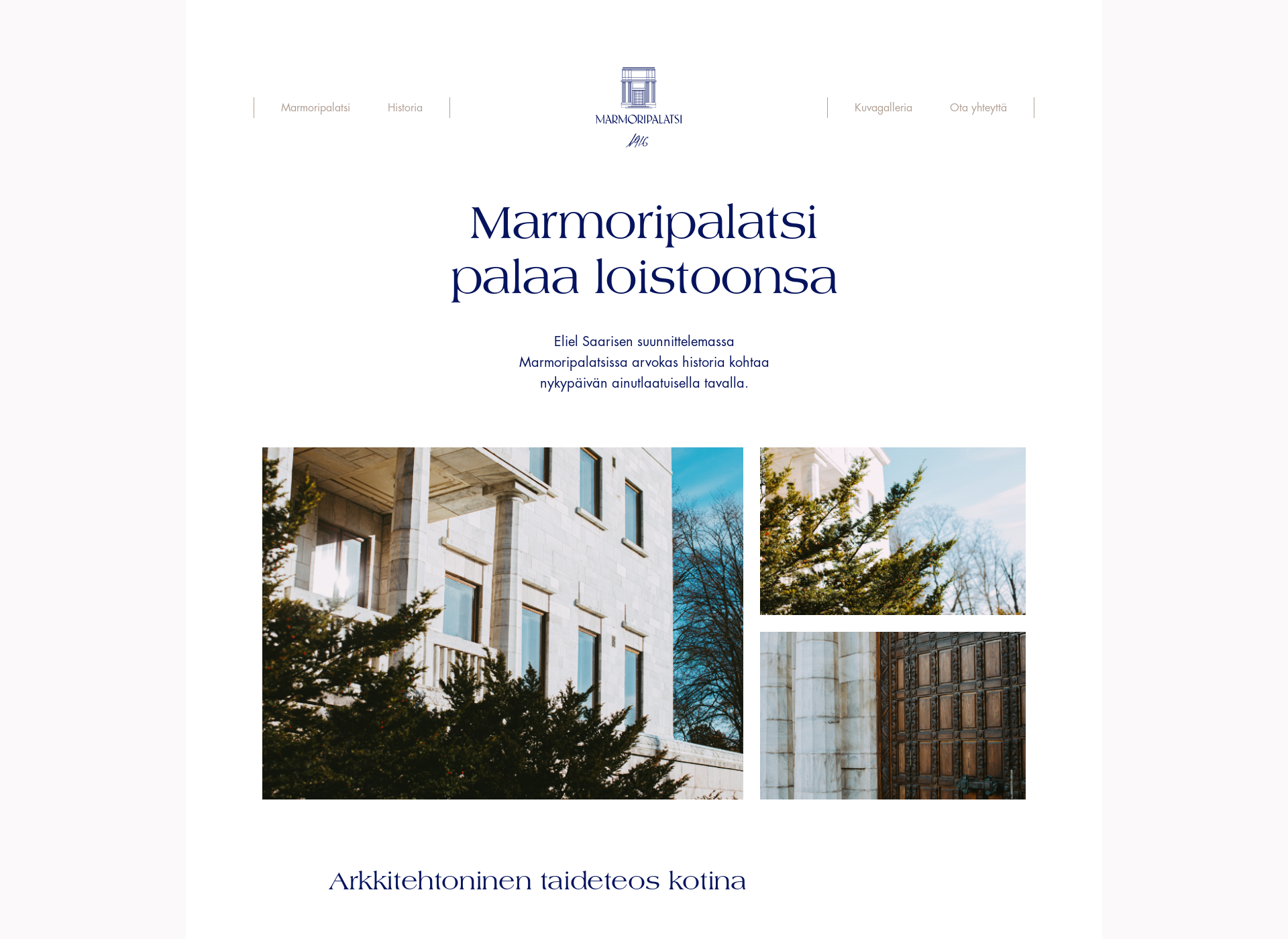 Screenshot for marmoripalatsi.fi