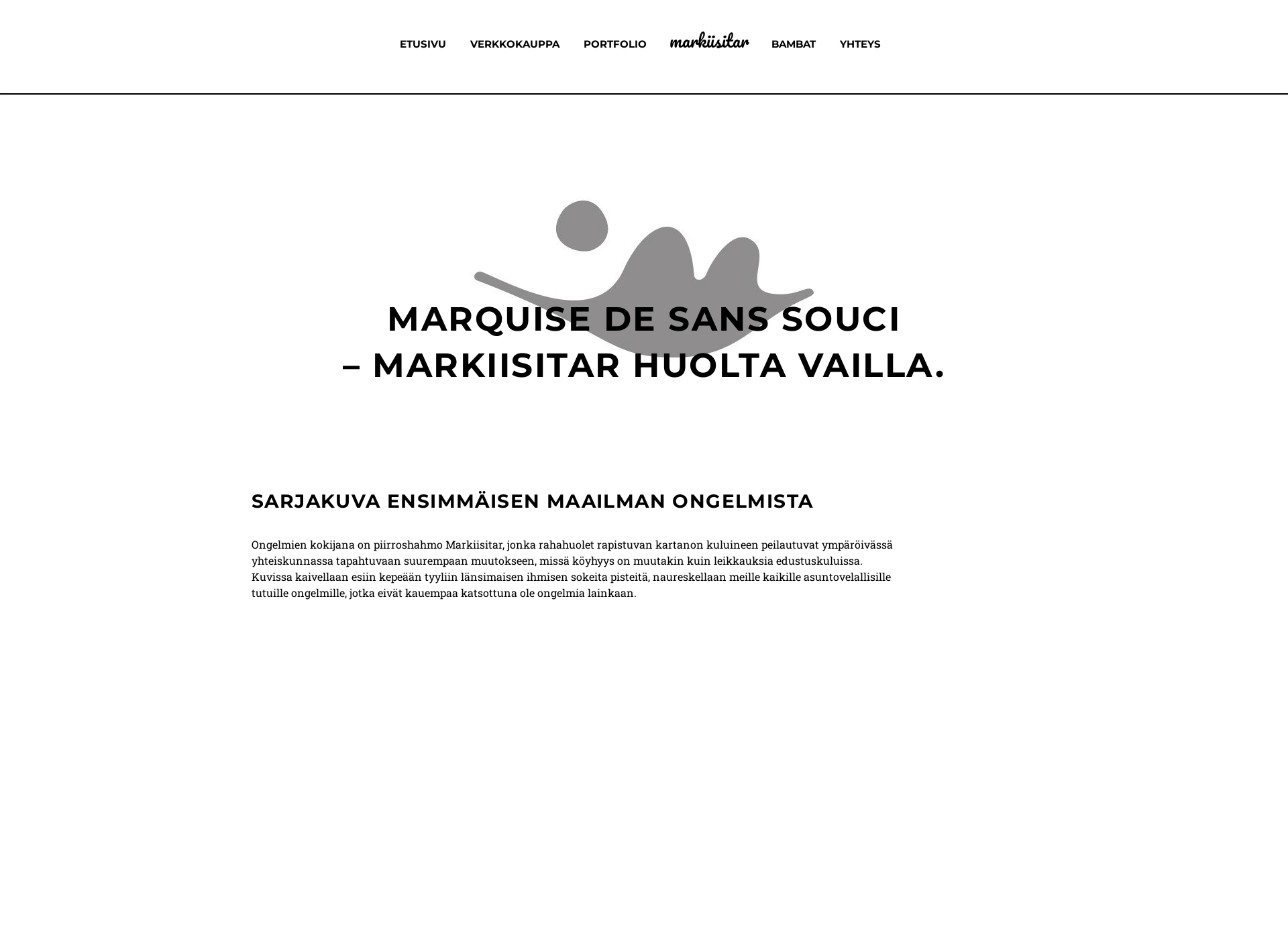Skärmdump för marquise.fi