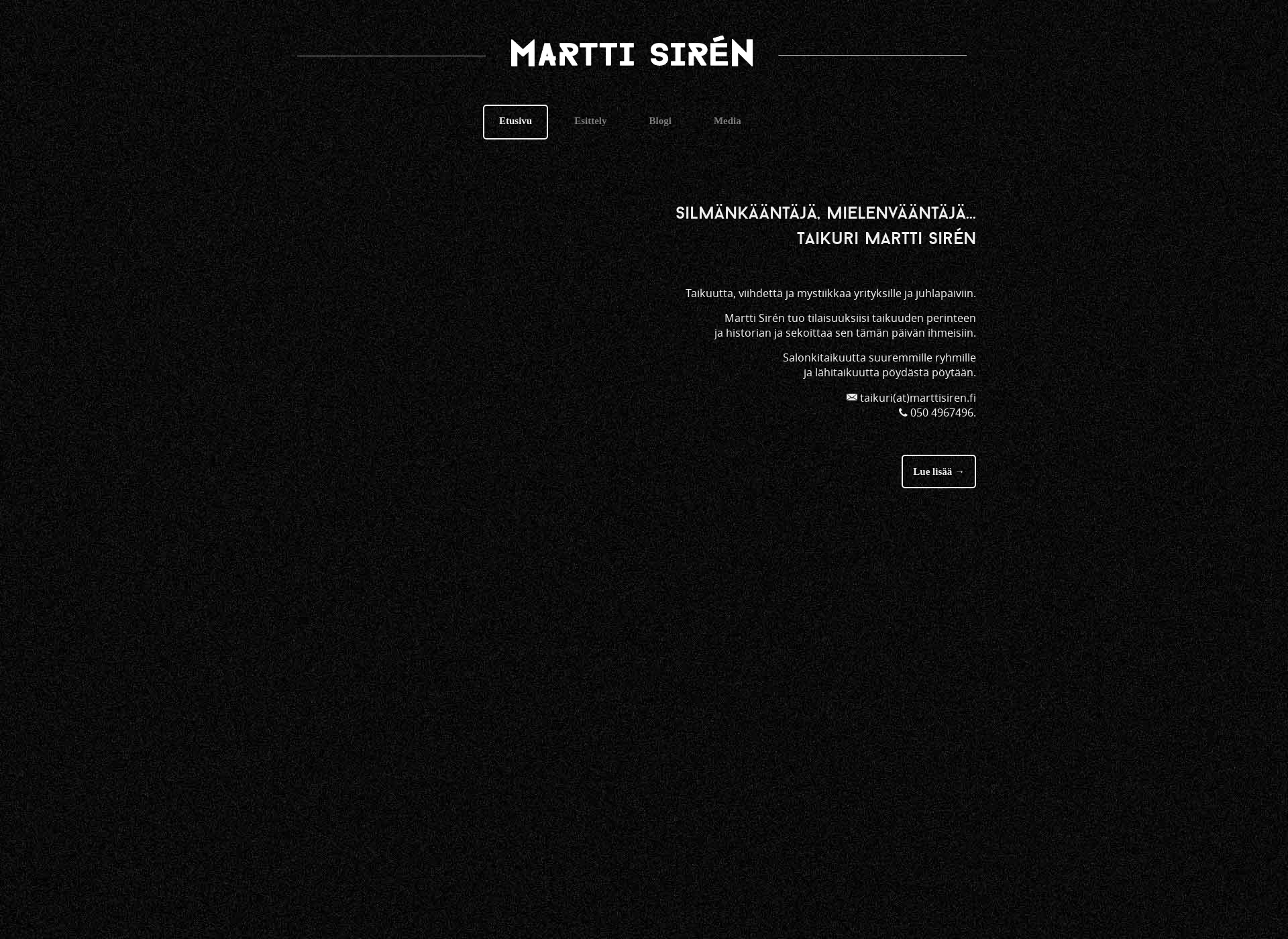Skärmdump för marttisiren.fi