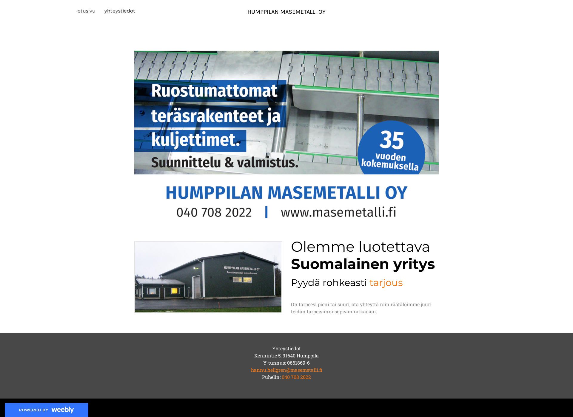 Screenshot for masemetalli.fi