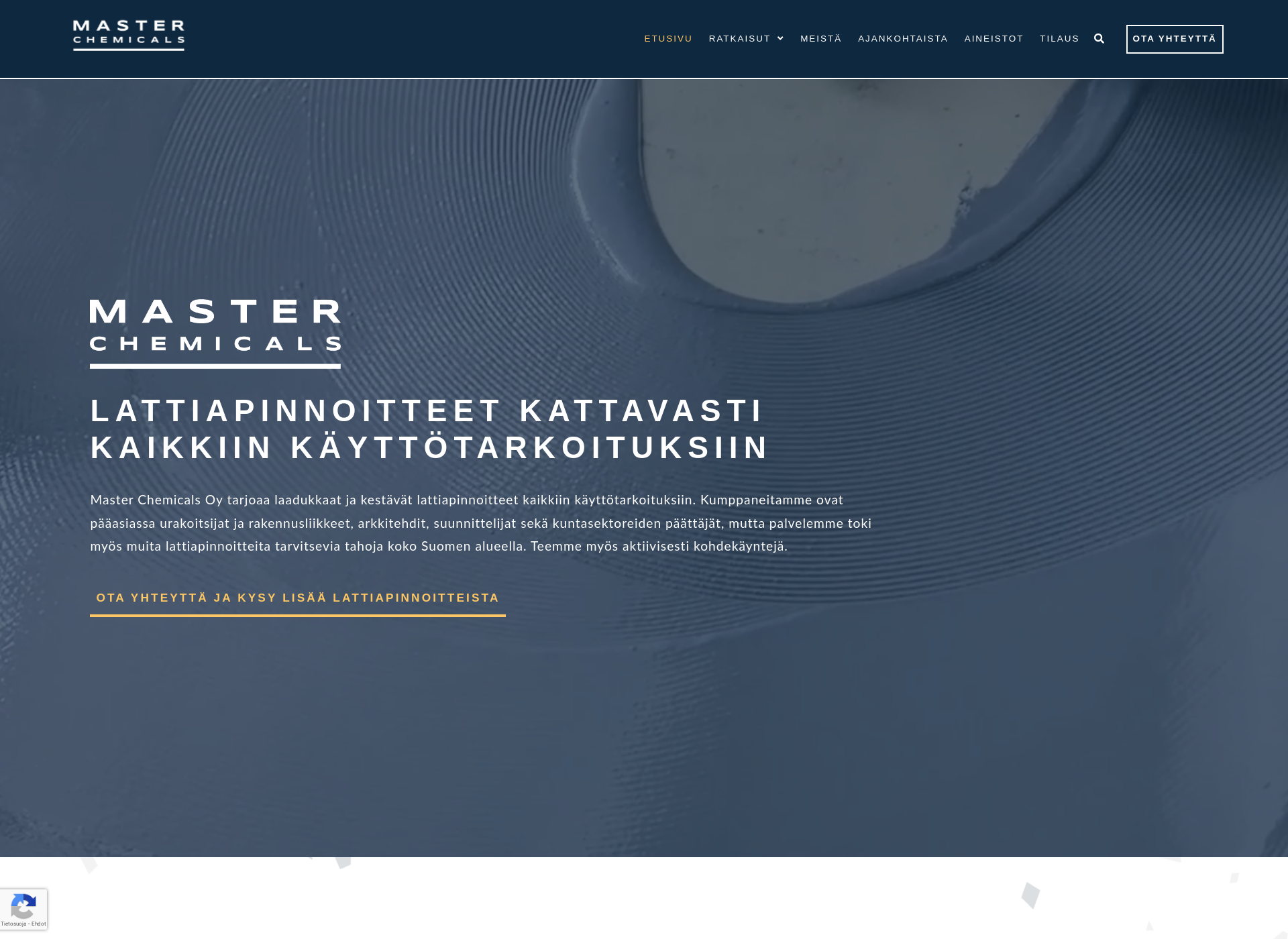 Screenshot for masterchemicals.fi