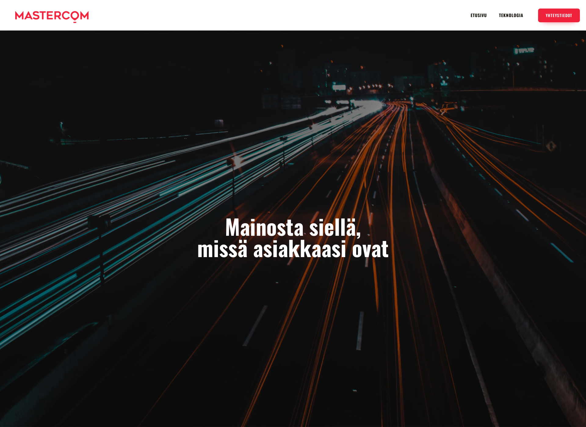 Skärmdump för mastercom.fi