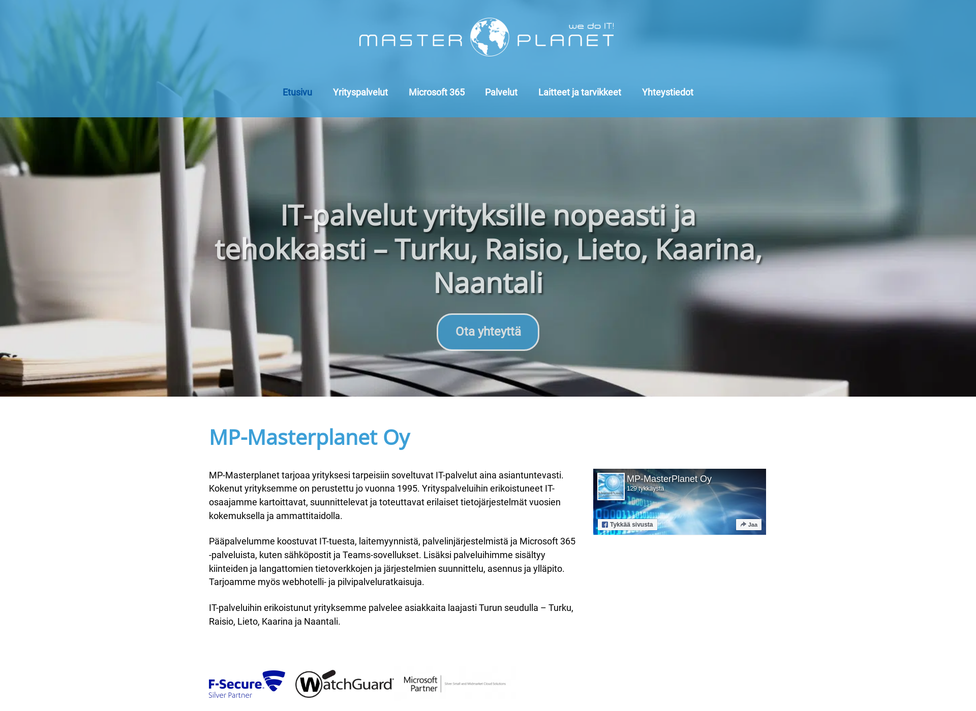 Screenshot for masterplanet.fi