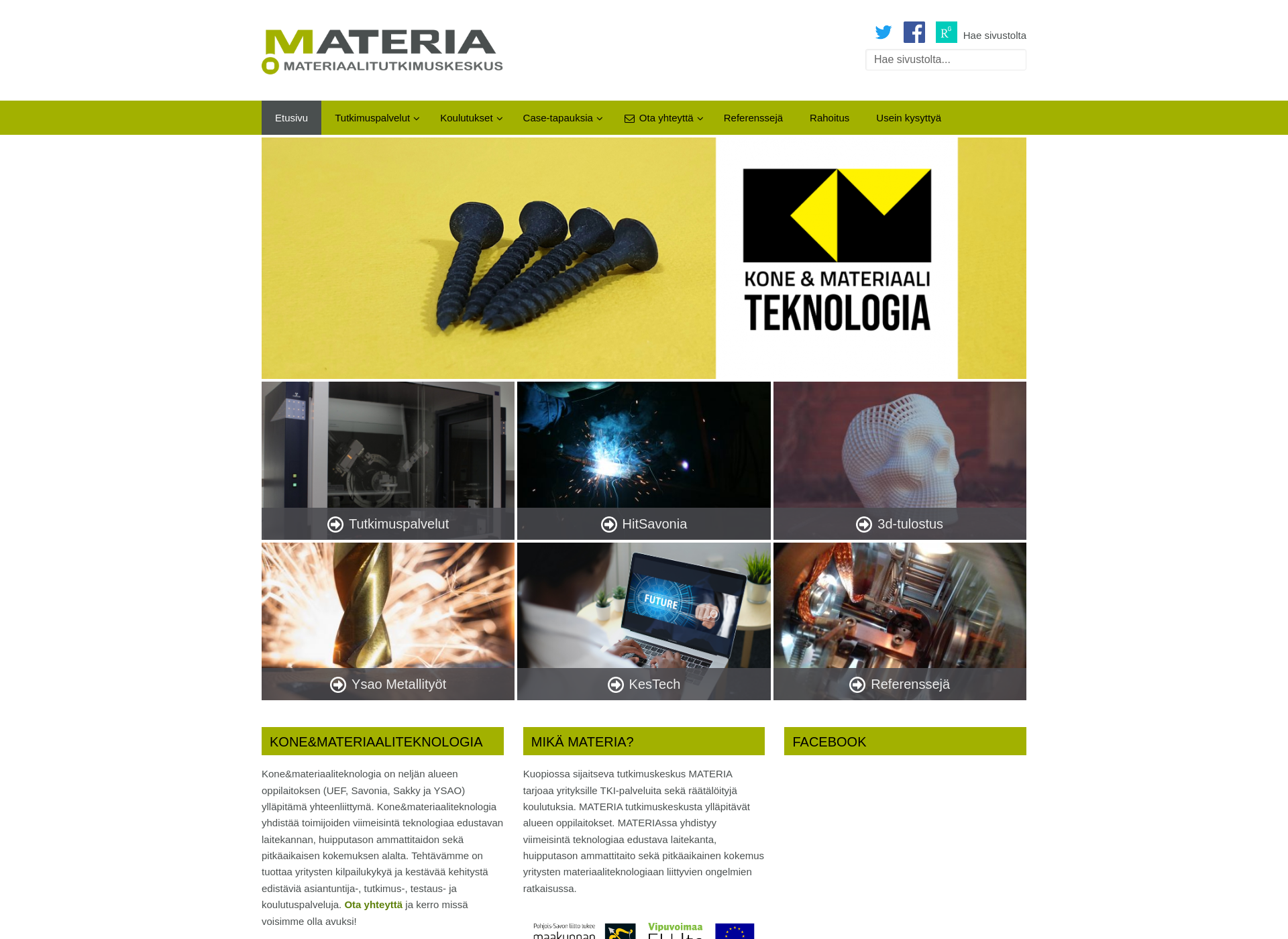 Screenshot for materiakeskus.fi