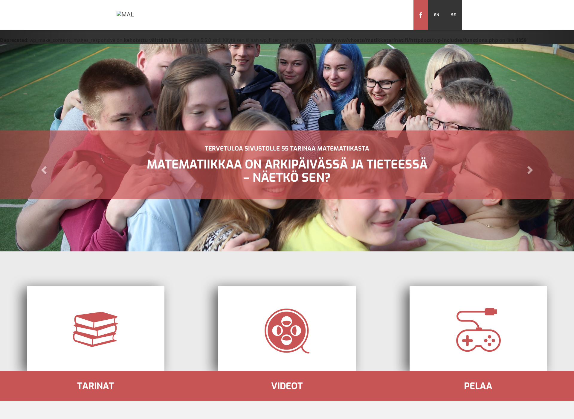 Screenshot for matikkatarinat.fi