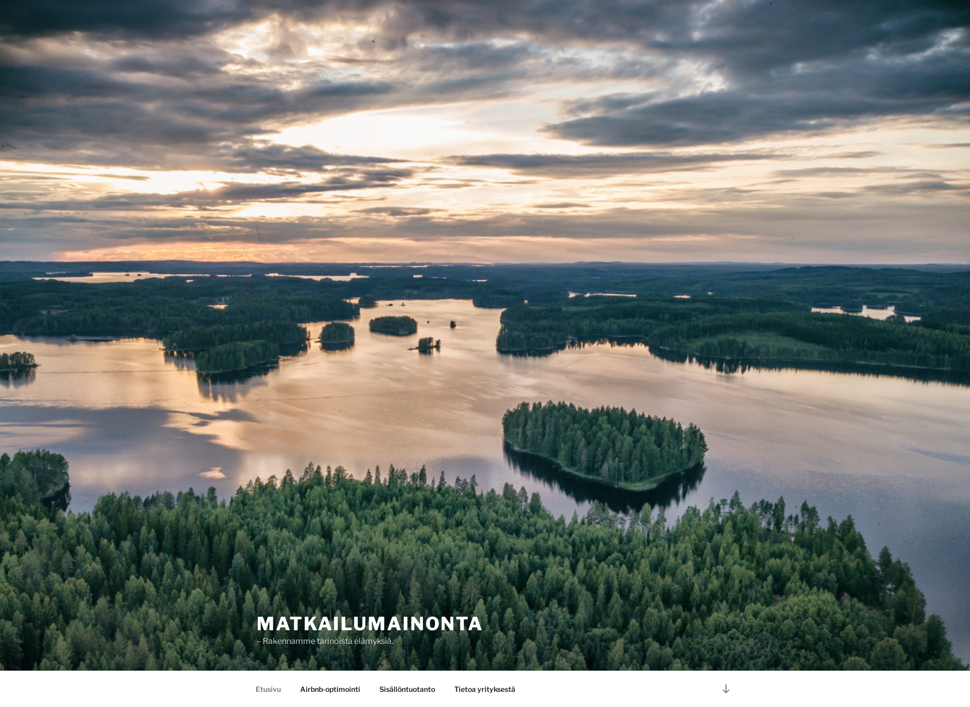 Skärmdump för matkailumainonta.fi