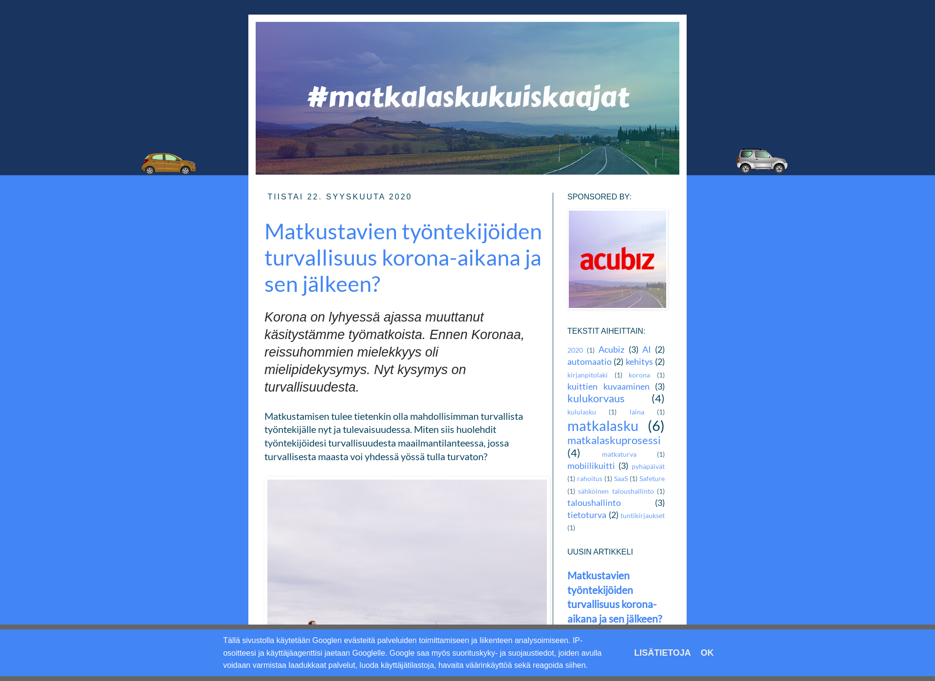 Screenshot for matkalaskukuiskaajat.fi
