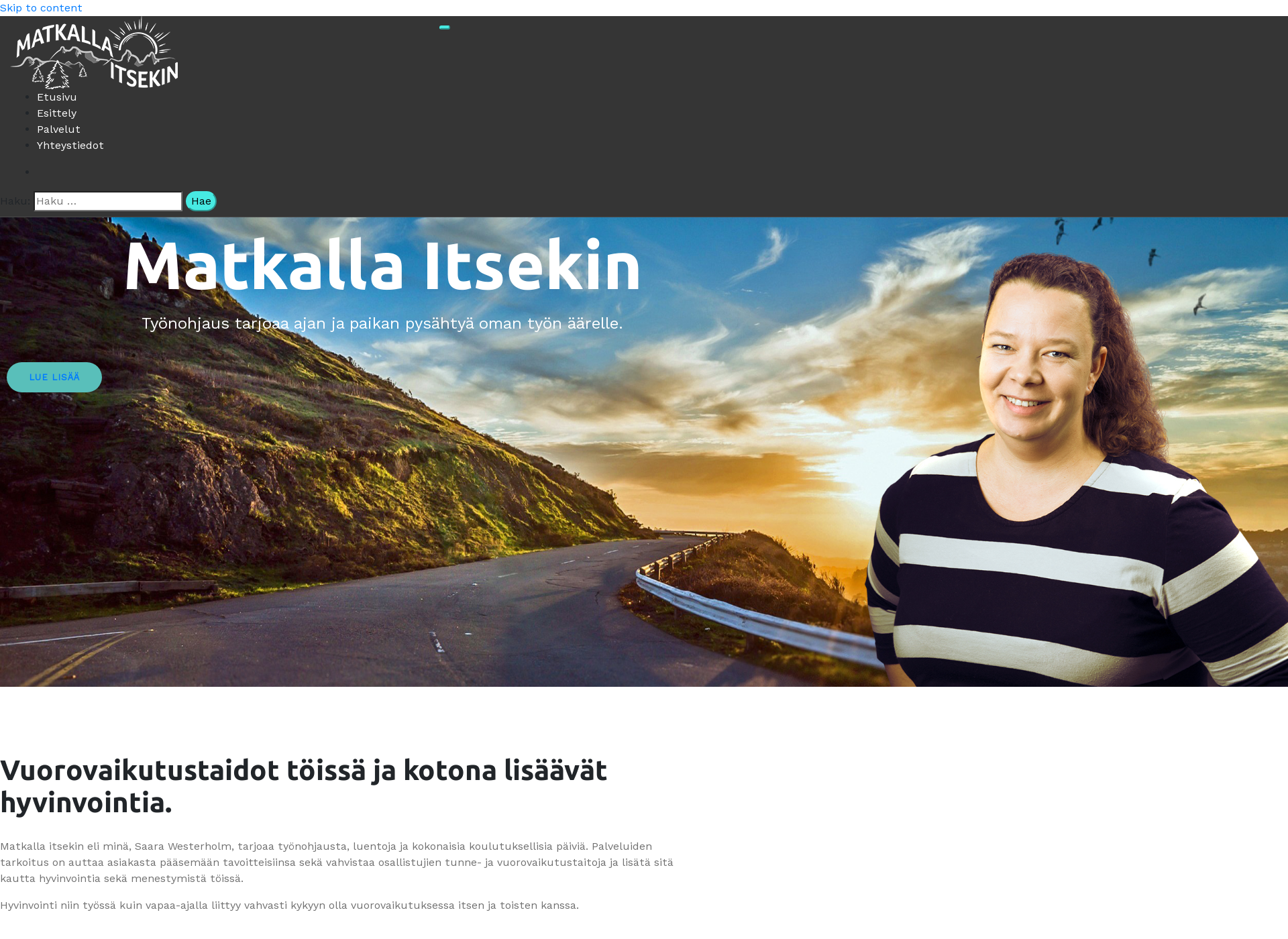 Screenshot for matkallaitsekin.fi