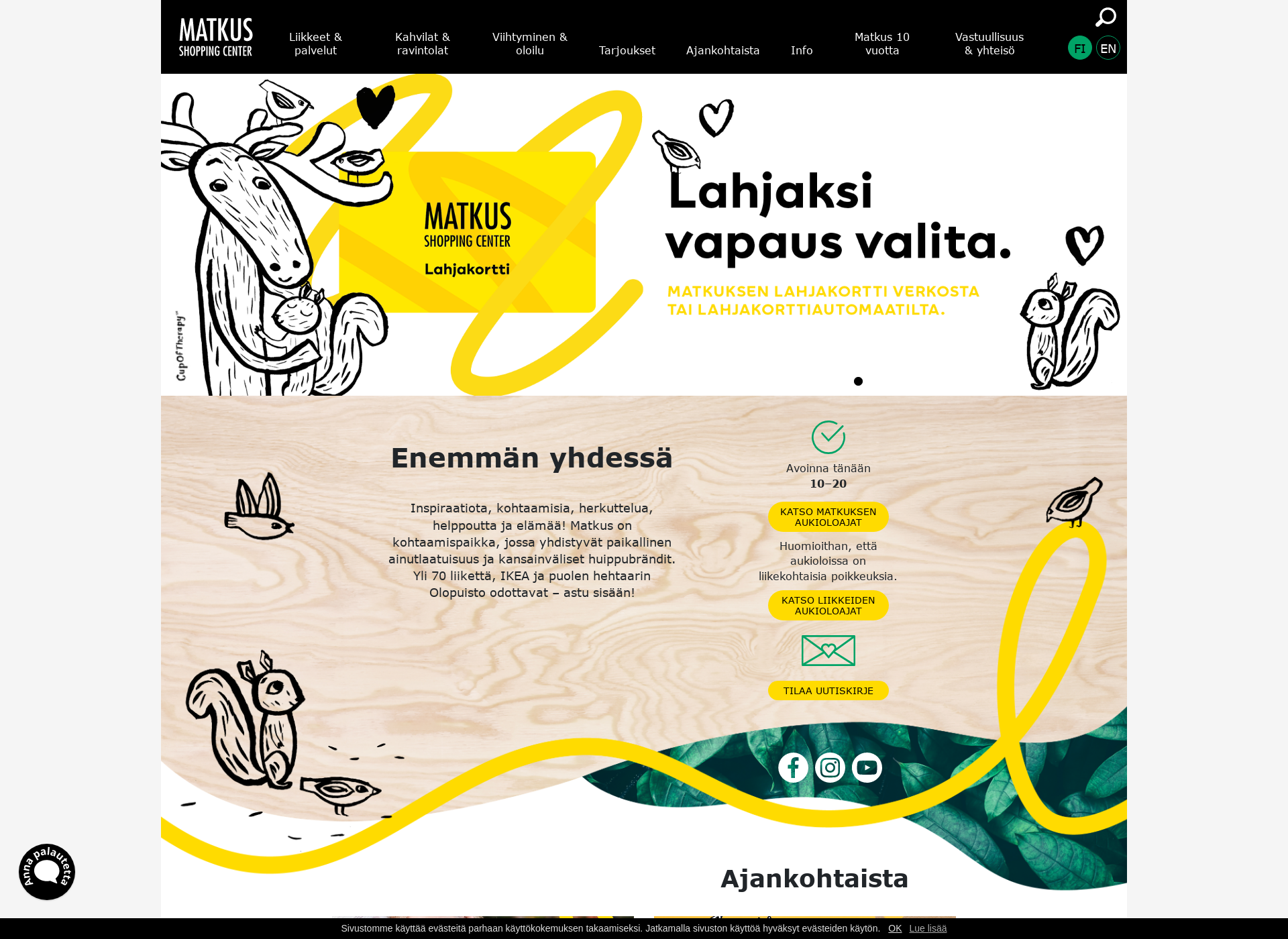 Screenshot for matkuslive.fi