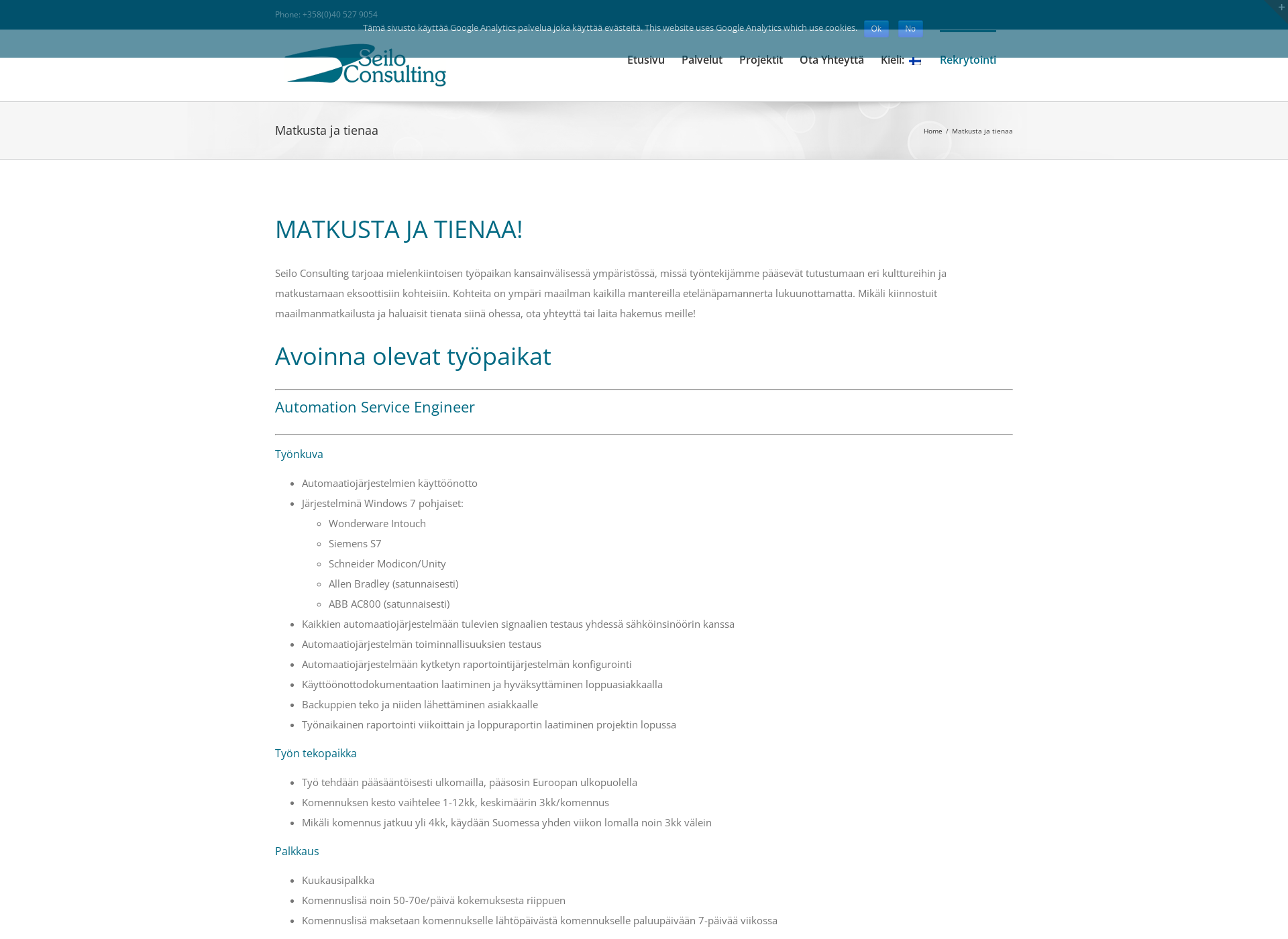 Screenshot for matkustajatienaa.fi
