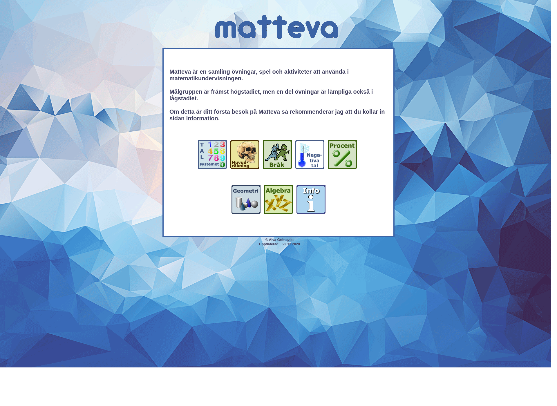 Screenshot for matteva.fi