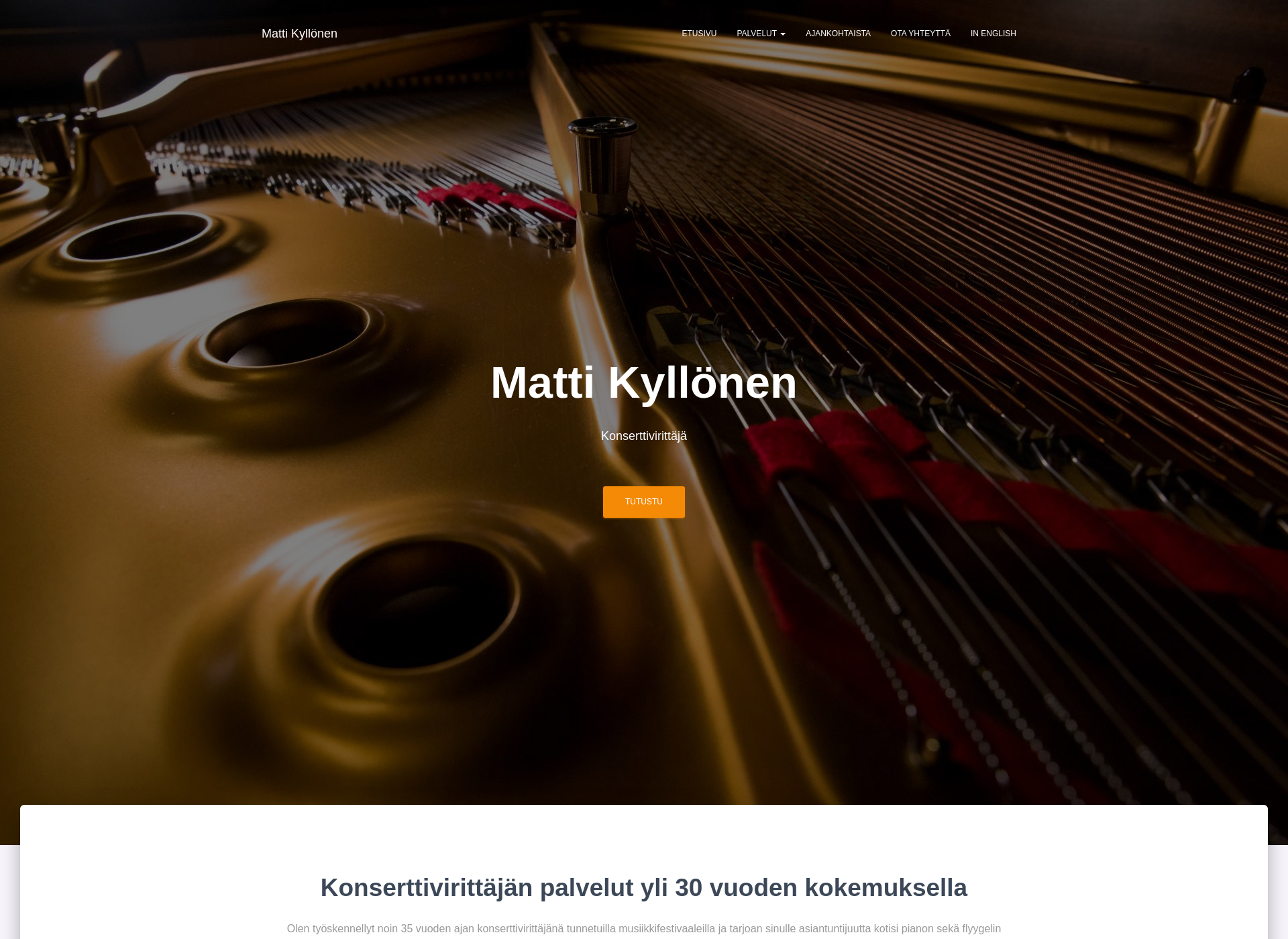 Screenshot for mattikyllonen.fi