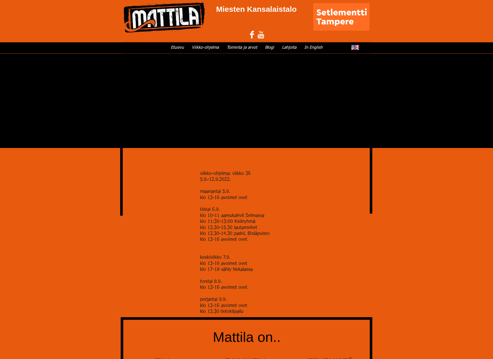 Screenshot for mattilanmiehet.fi