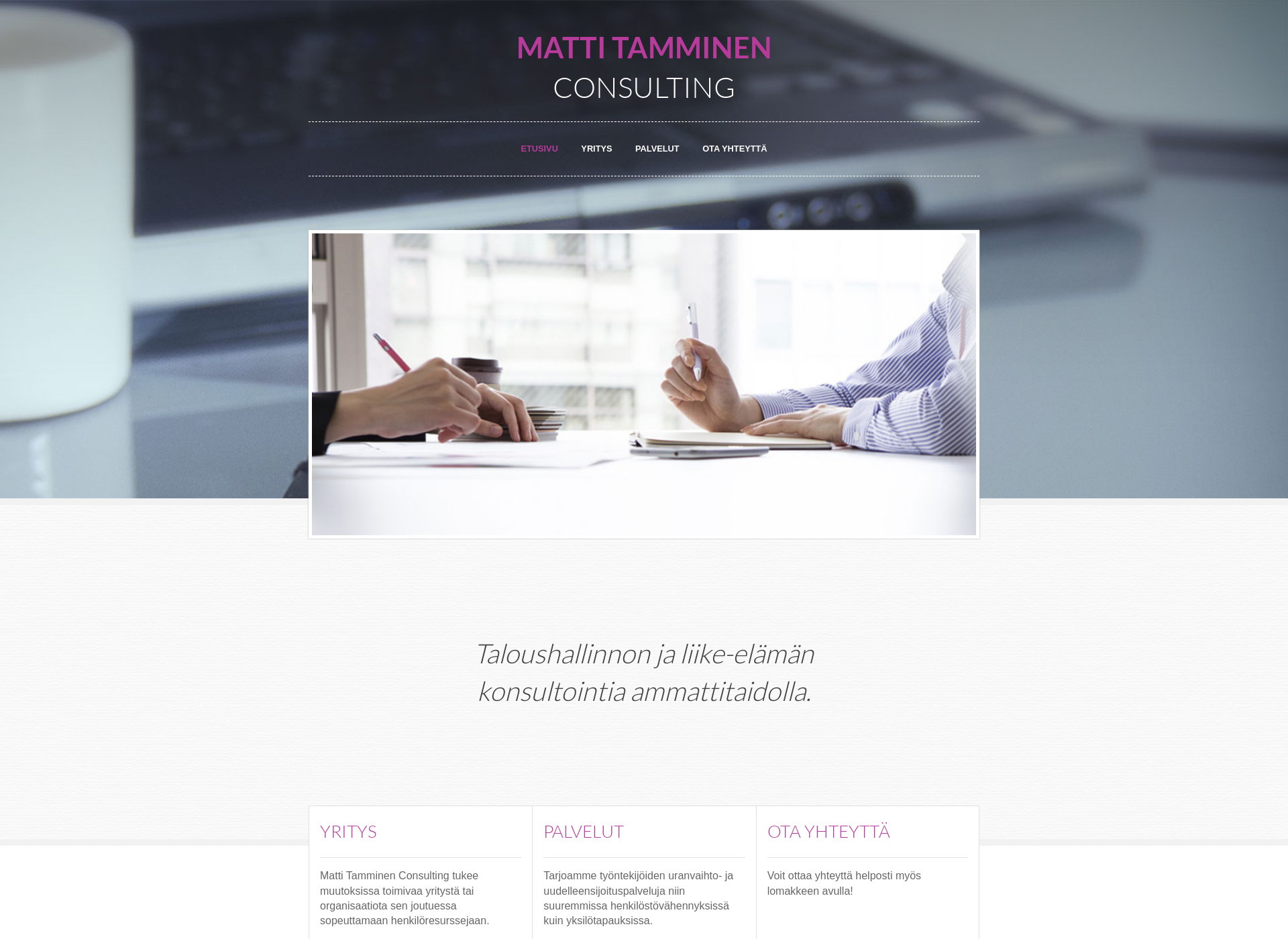 Screenshot for mattitamminen.fi