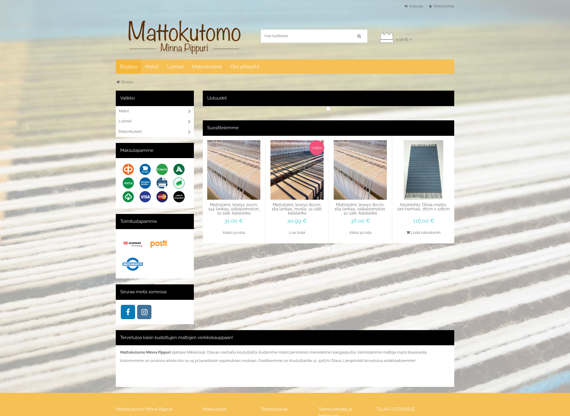 Screenshot for mattokutomo.fi
