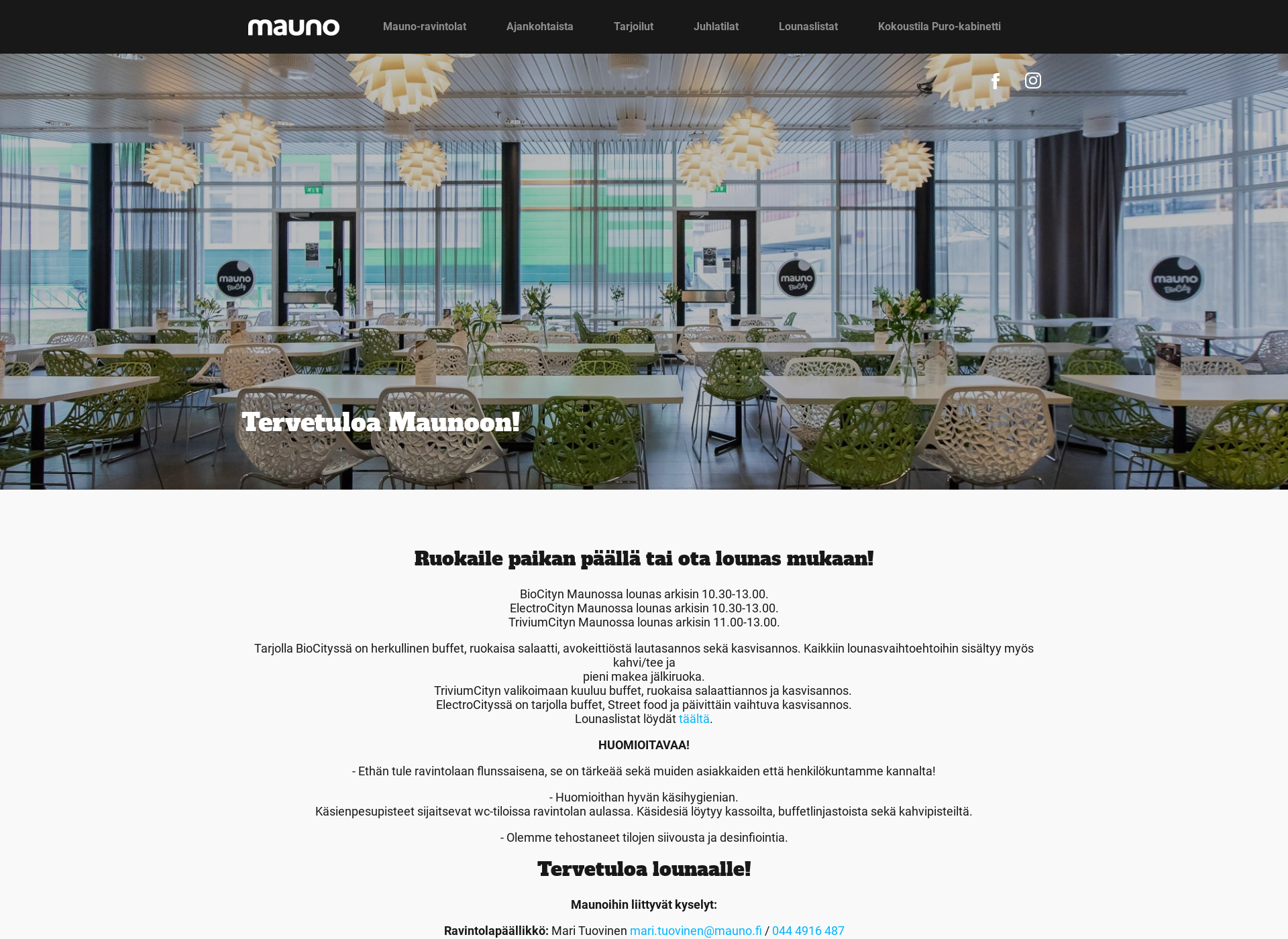 Screenshot for mauno.fi