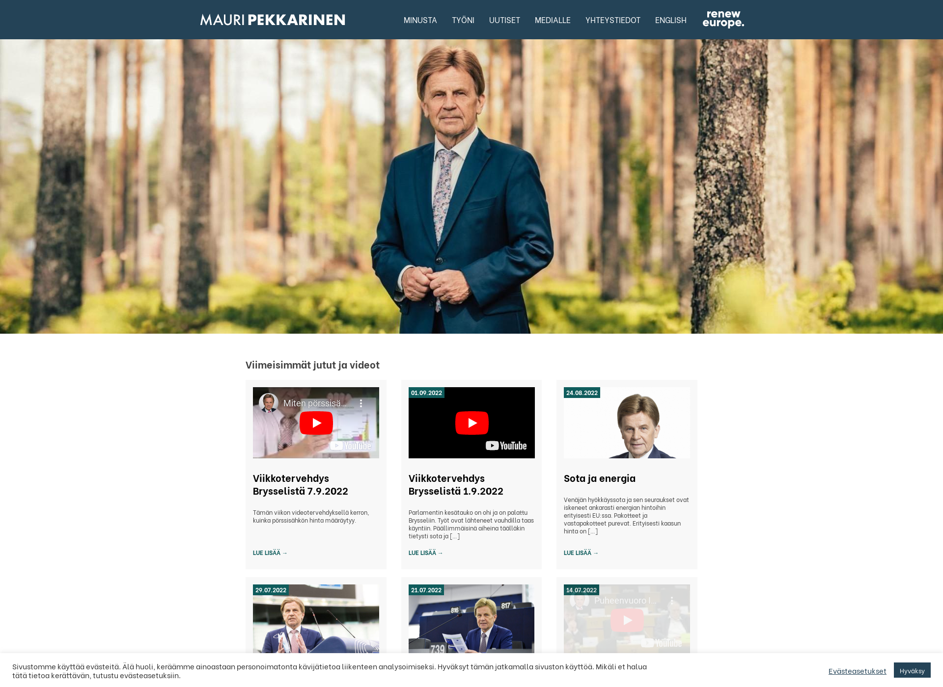 Screenshot for mauripekkarinen.fi