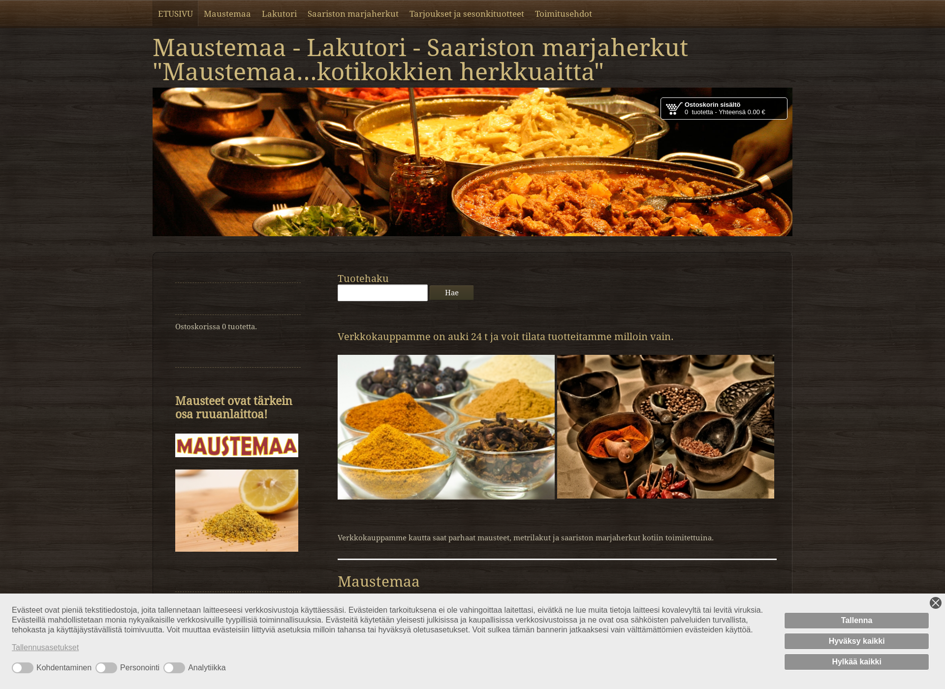 Screenshot for maustemaa.fi