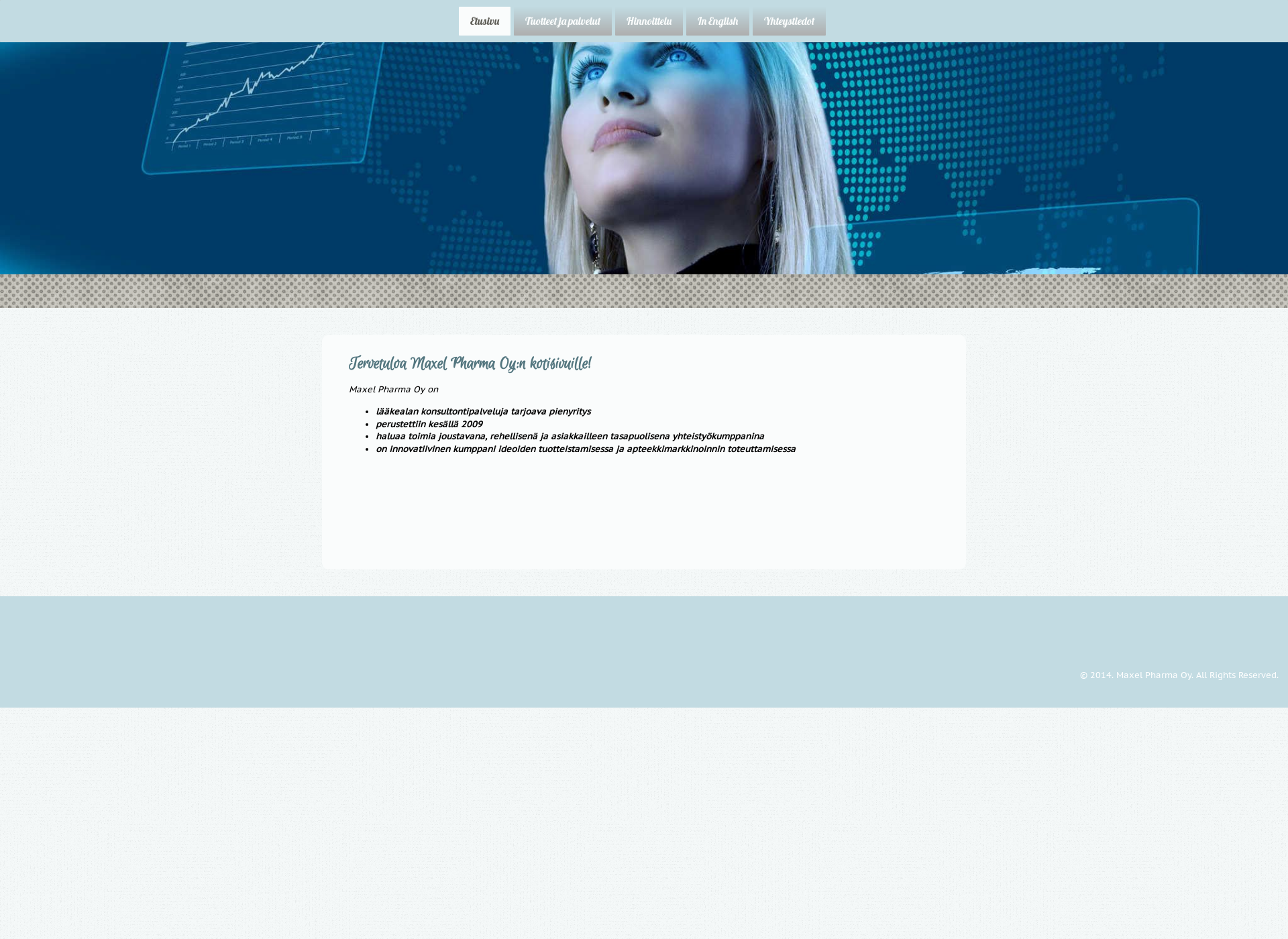 Skärmdump för maxelpharma.fi