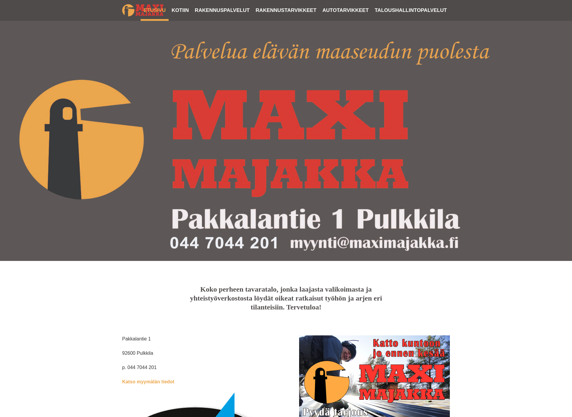 Screenshot for maximajakka.fi