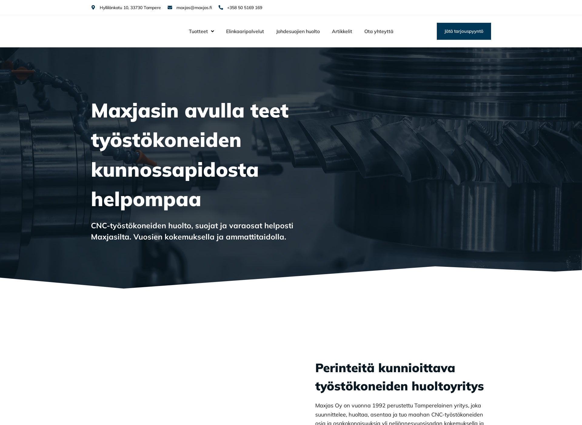 Näyttökuva maxjas.fi