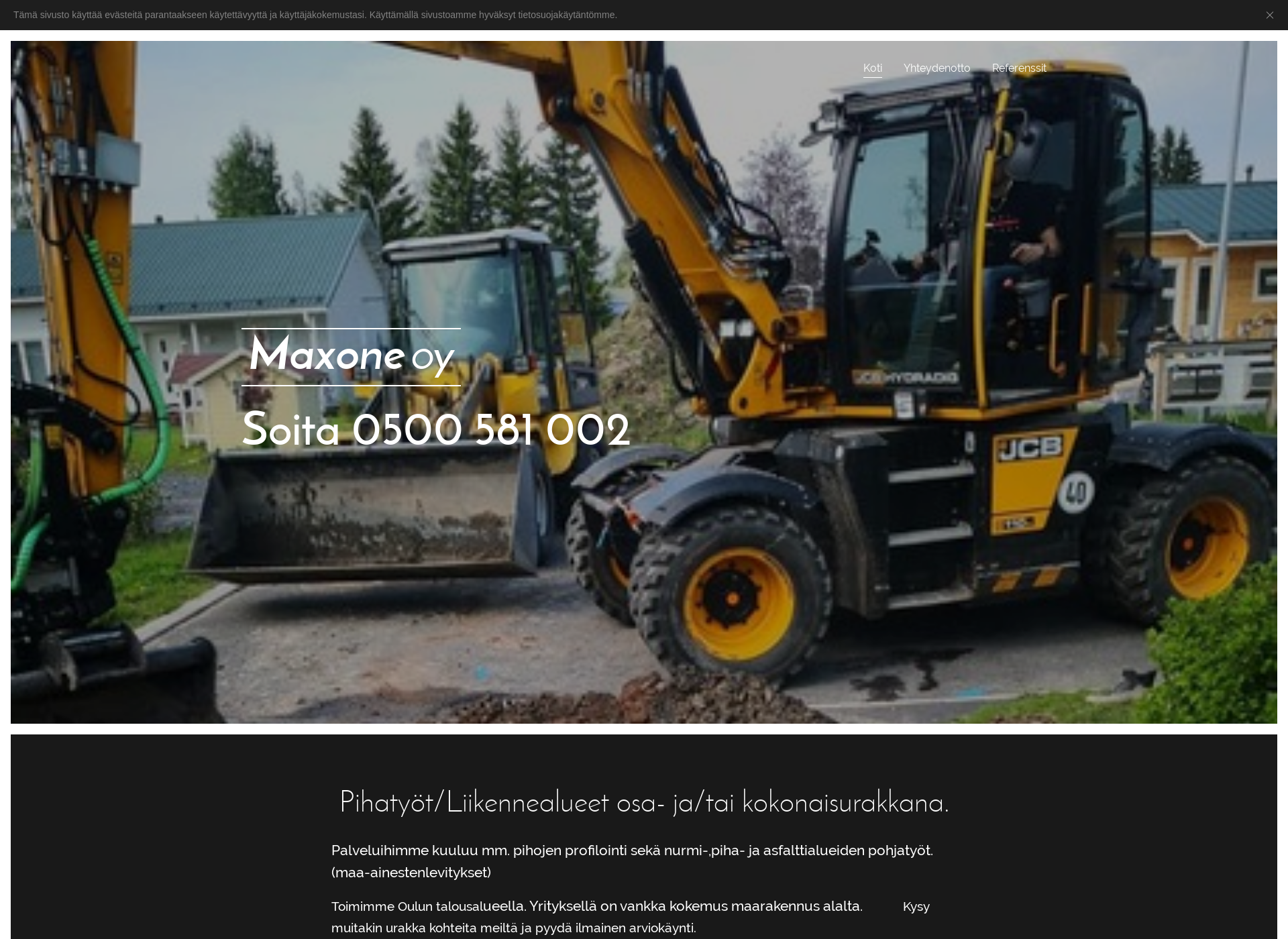 Skärmdump för maxone.fi