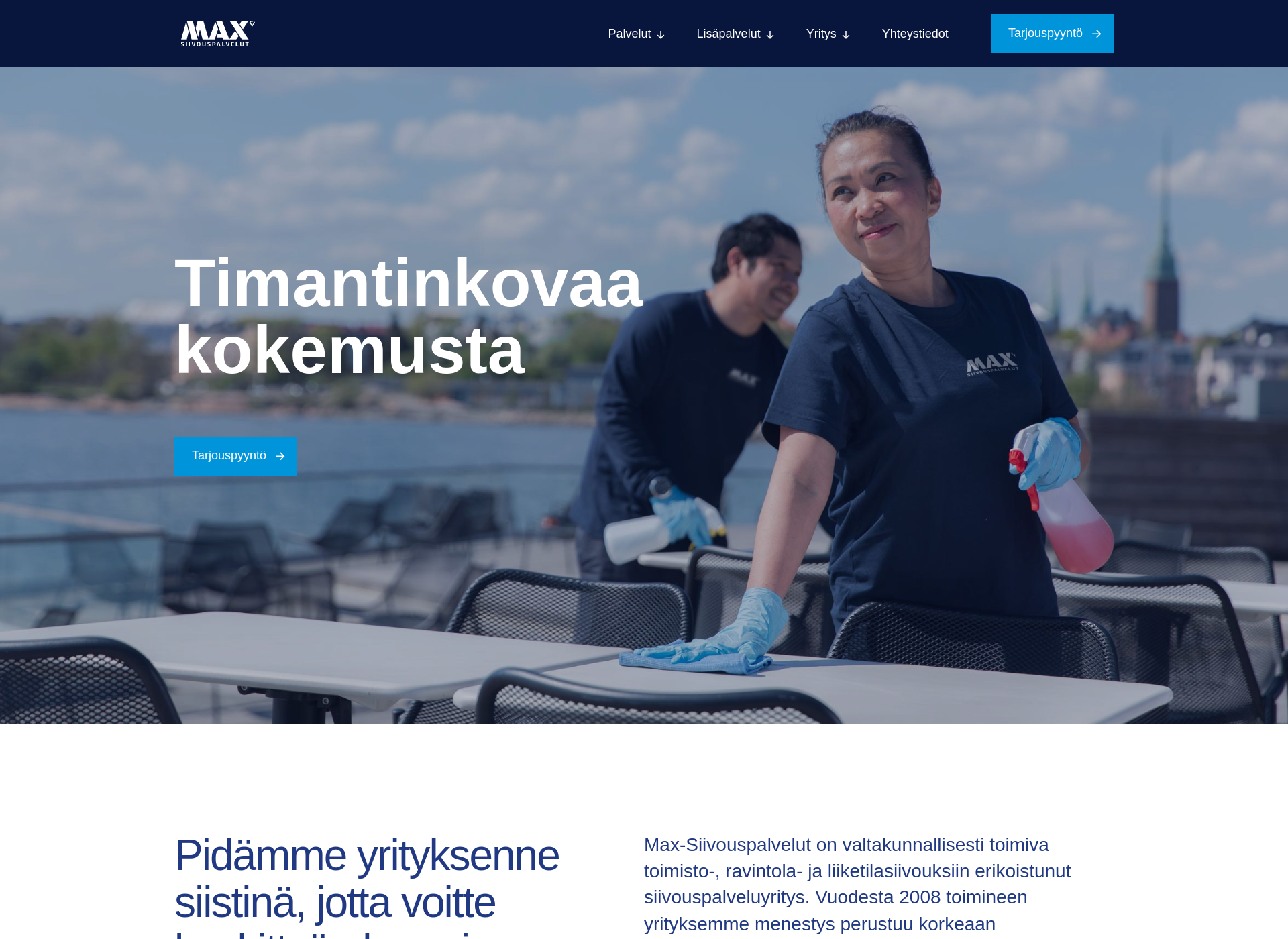 Näyttökuva maxsiivouspalvelut.fi