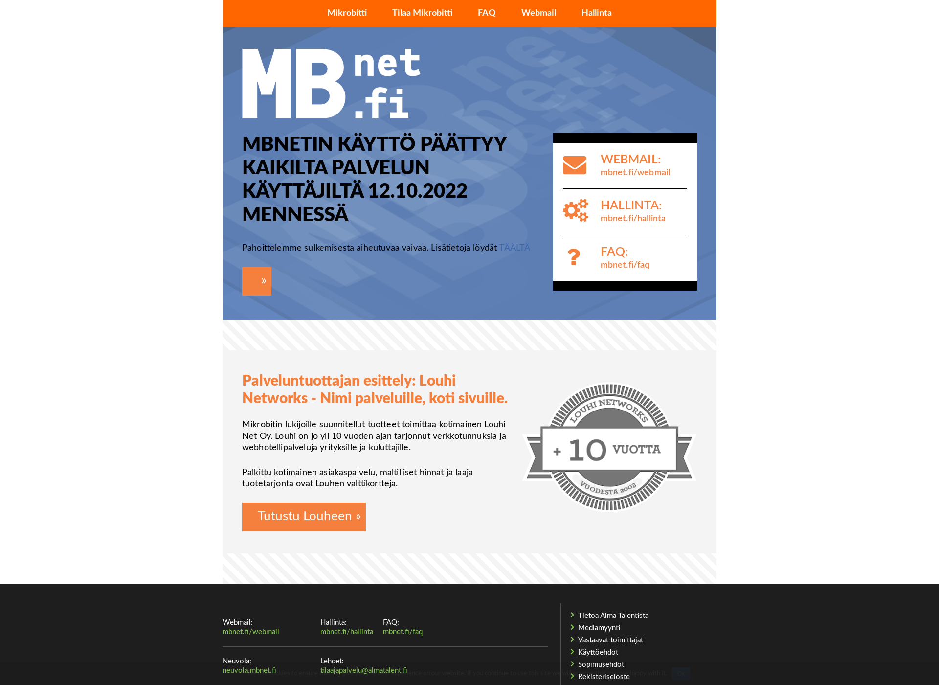 Screenshot for mbnet.fi