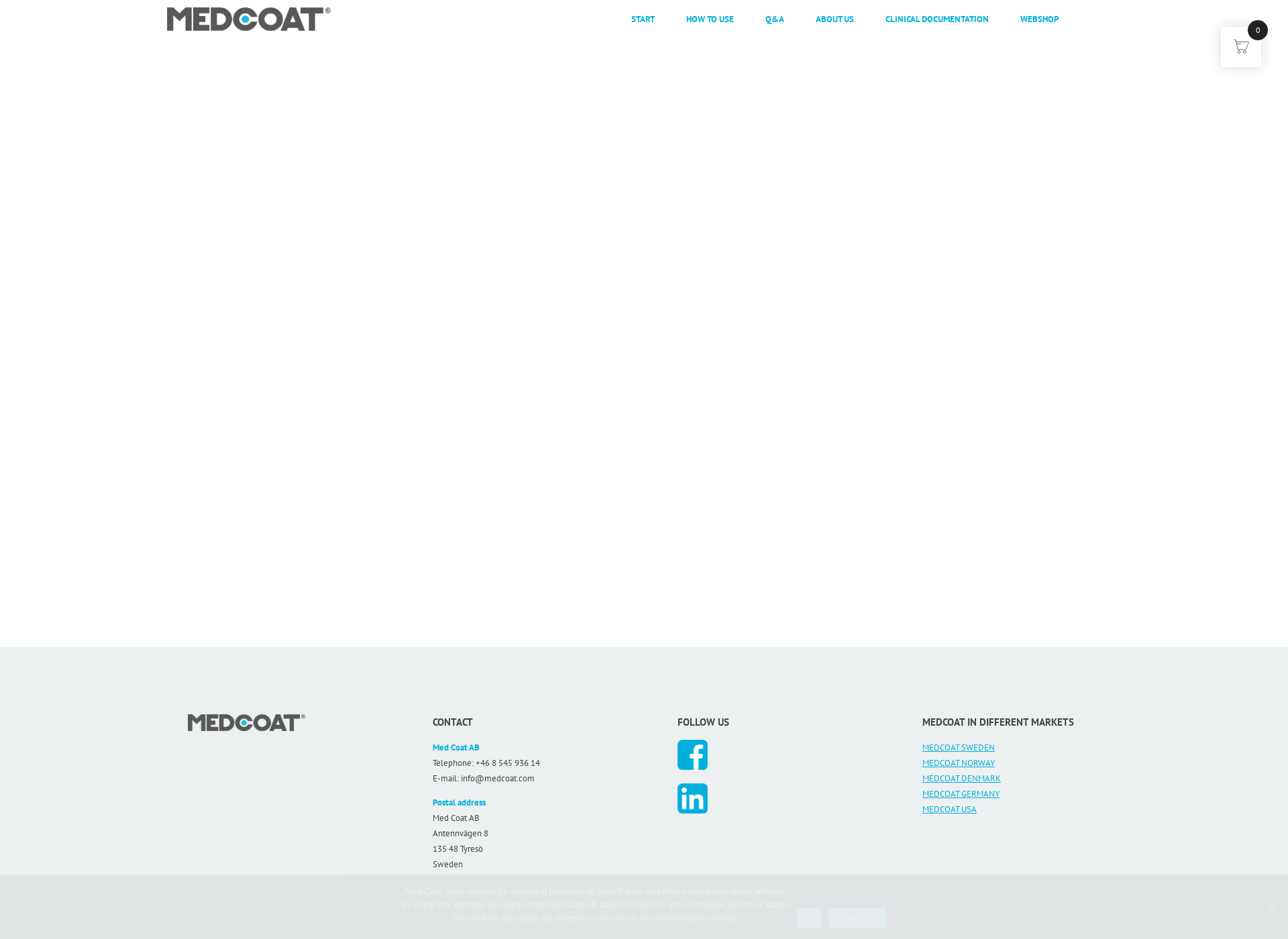 Screenshot for medcoat.fi