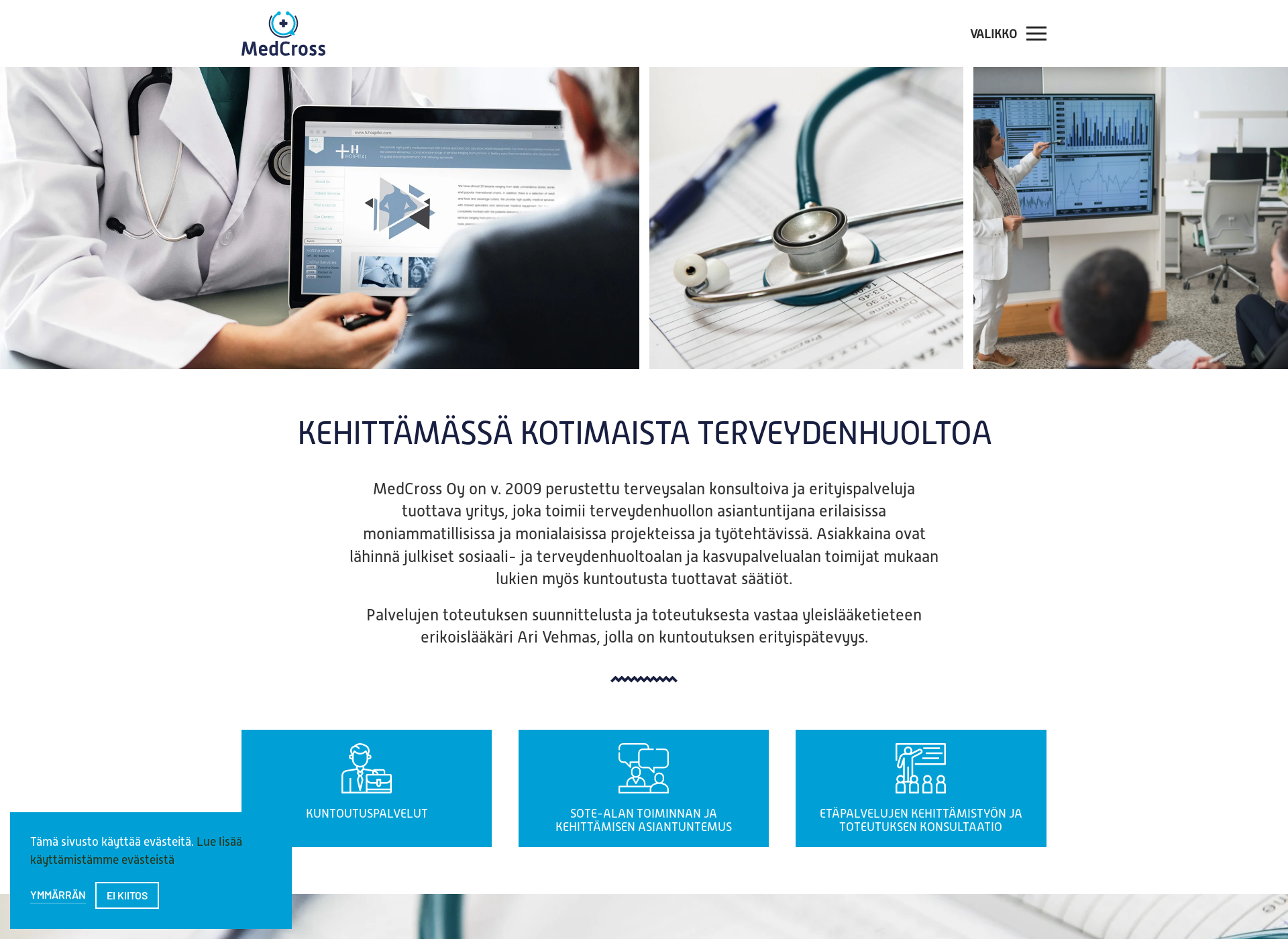 Screenshot for medcross.fi