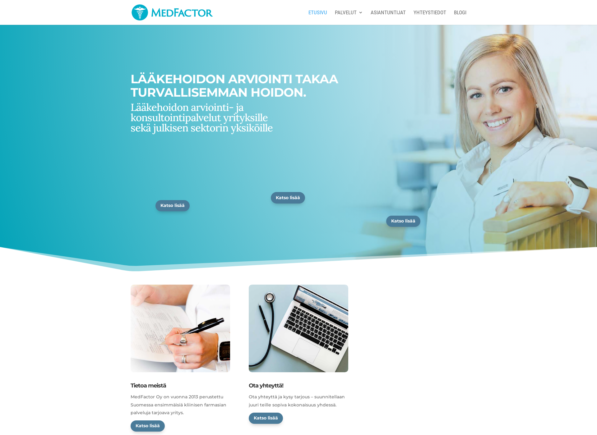 Screenshot for medfactor.fi
