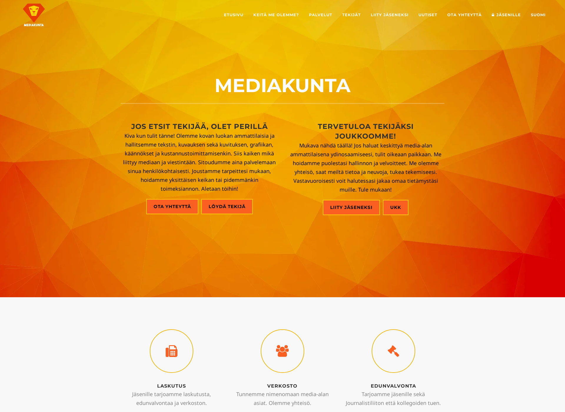 Screenshot for mediakunta.fi