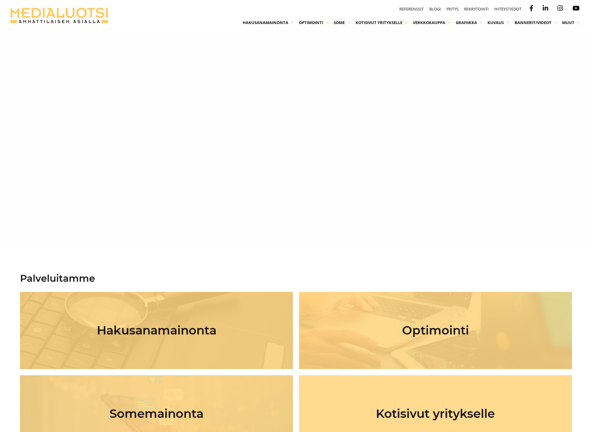 Skärmdump för medialuotsi.fi
