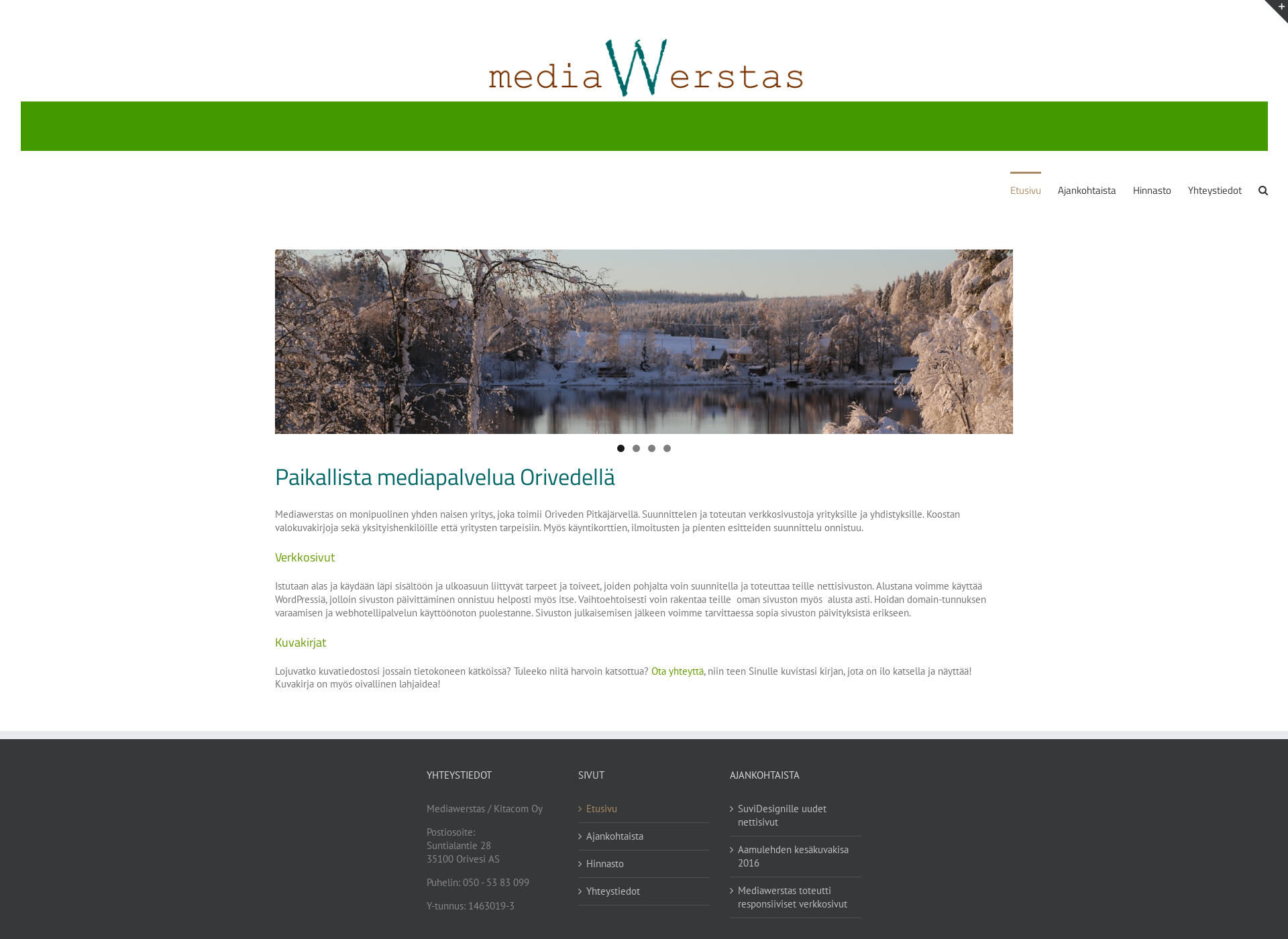 Skärmdump för mediawerstas.fi