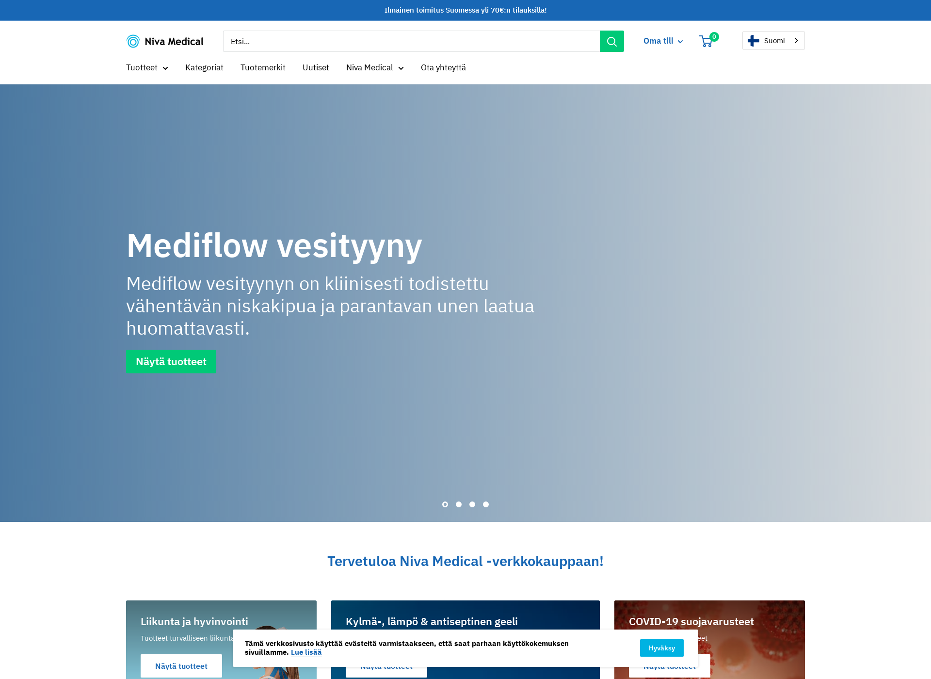 Screenshot for mediflow.fi