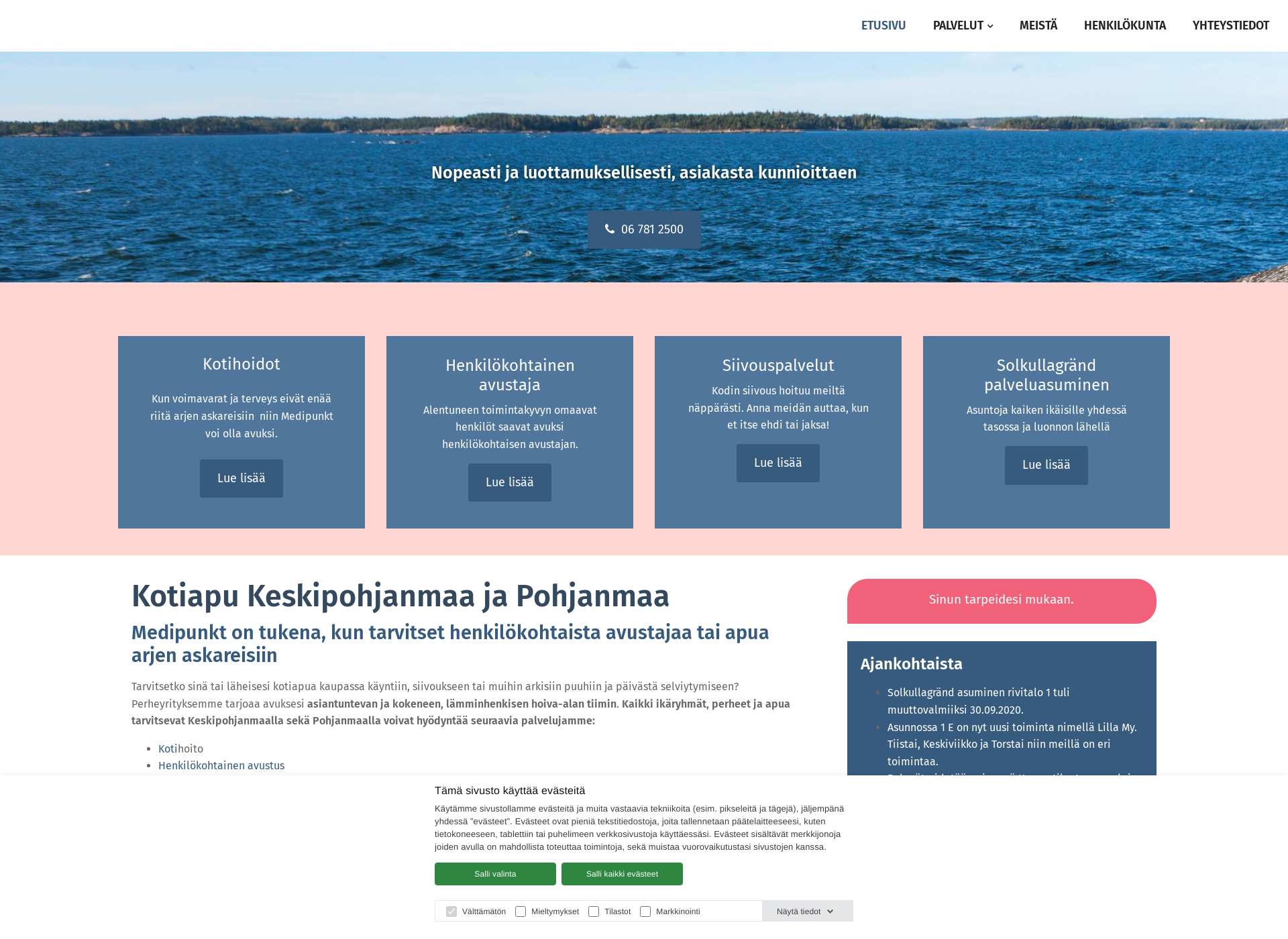 Screenshot for medipunkt.fi