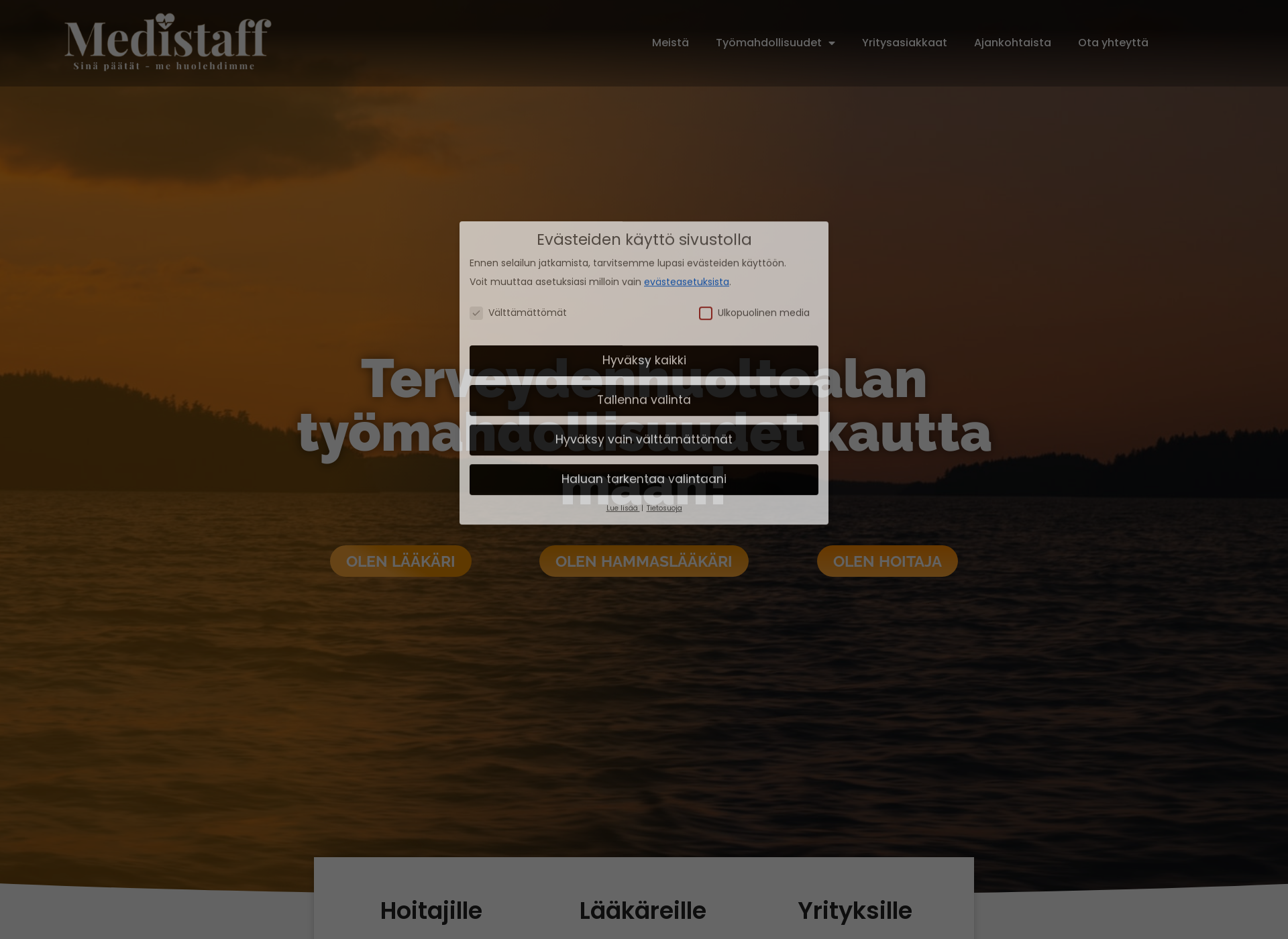 Screenshot for medistaff.fi