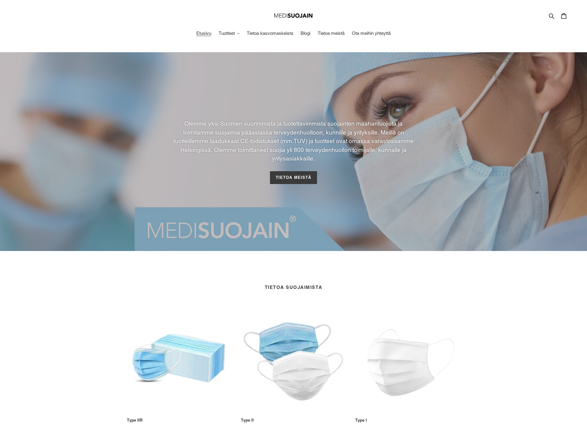 Screenshot for medisuojain.fi