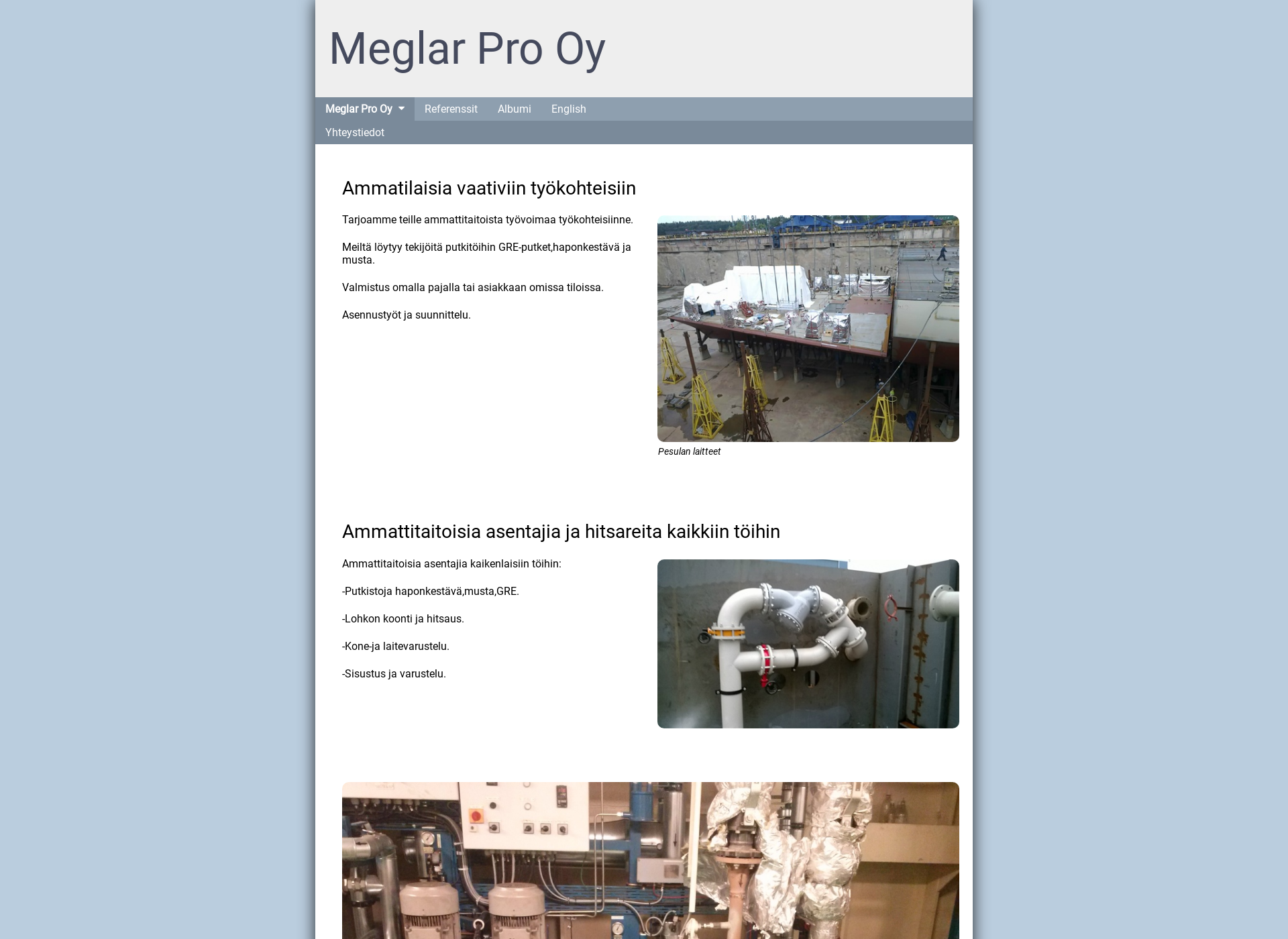 Screenshot for meglar.fi