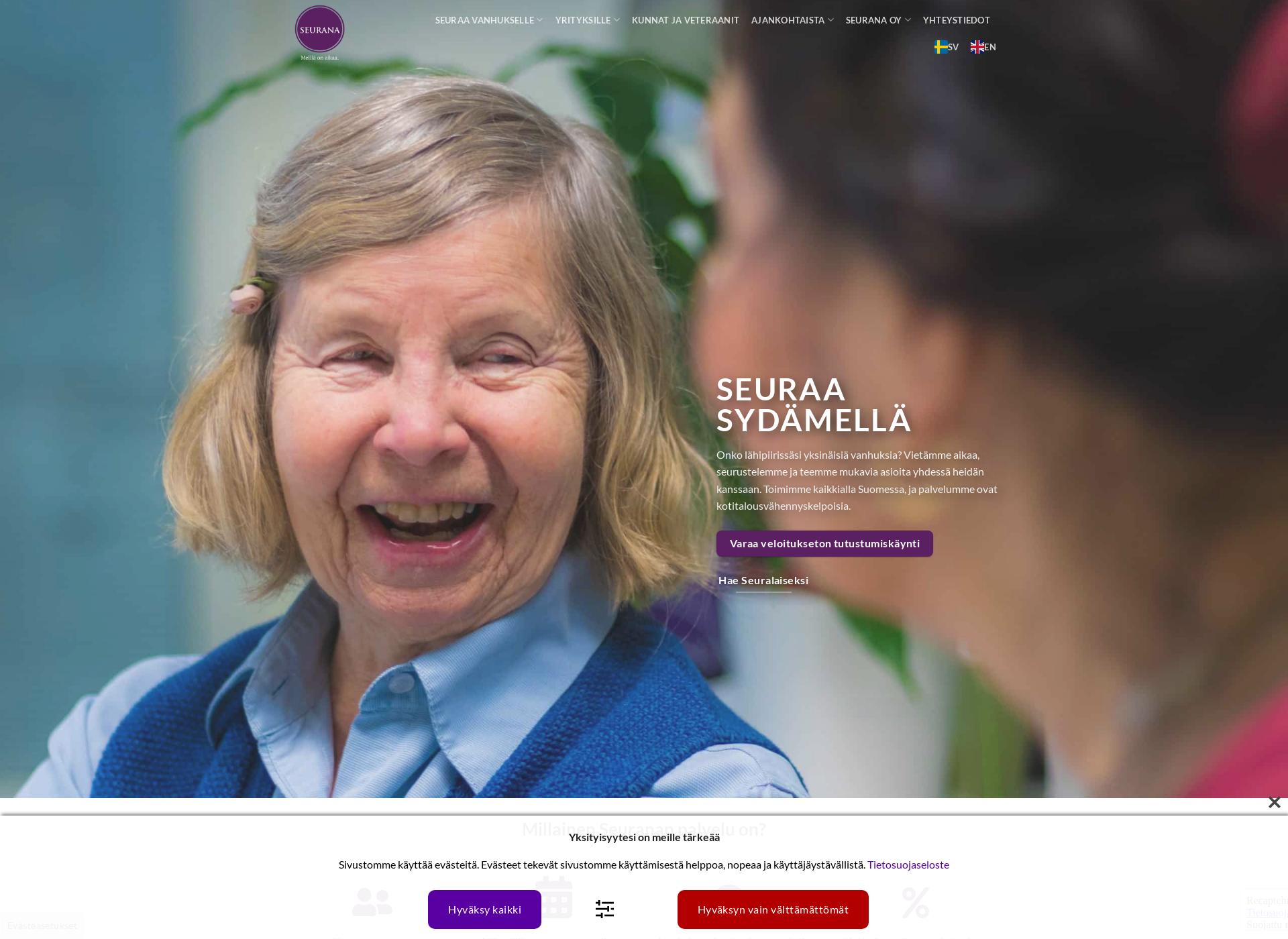 Screenshot for meilläonaikaa.fi