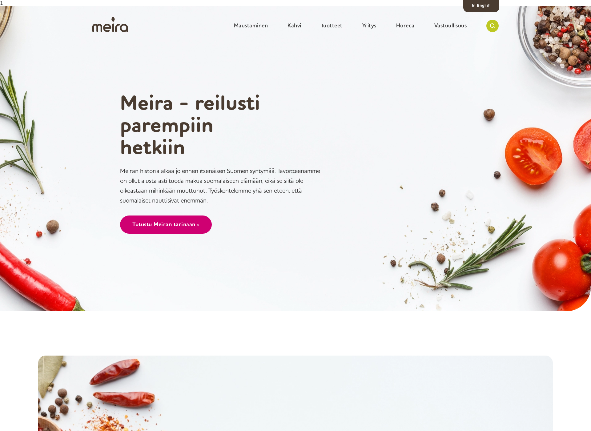 Screenshot for meira.fi
