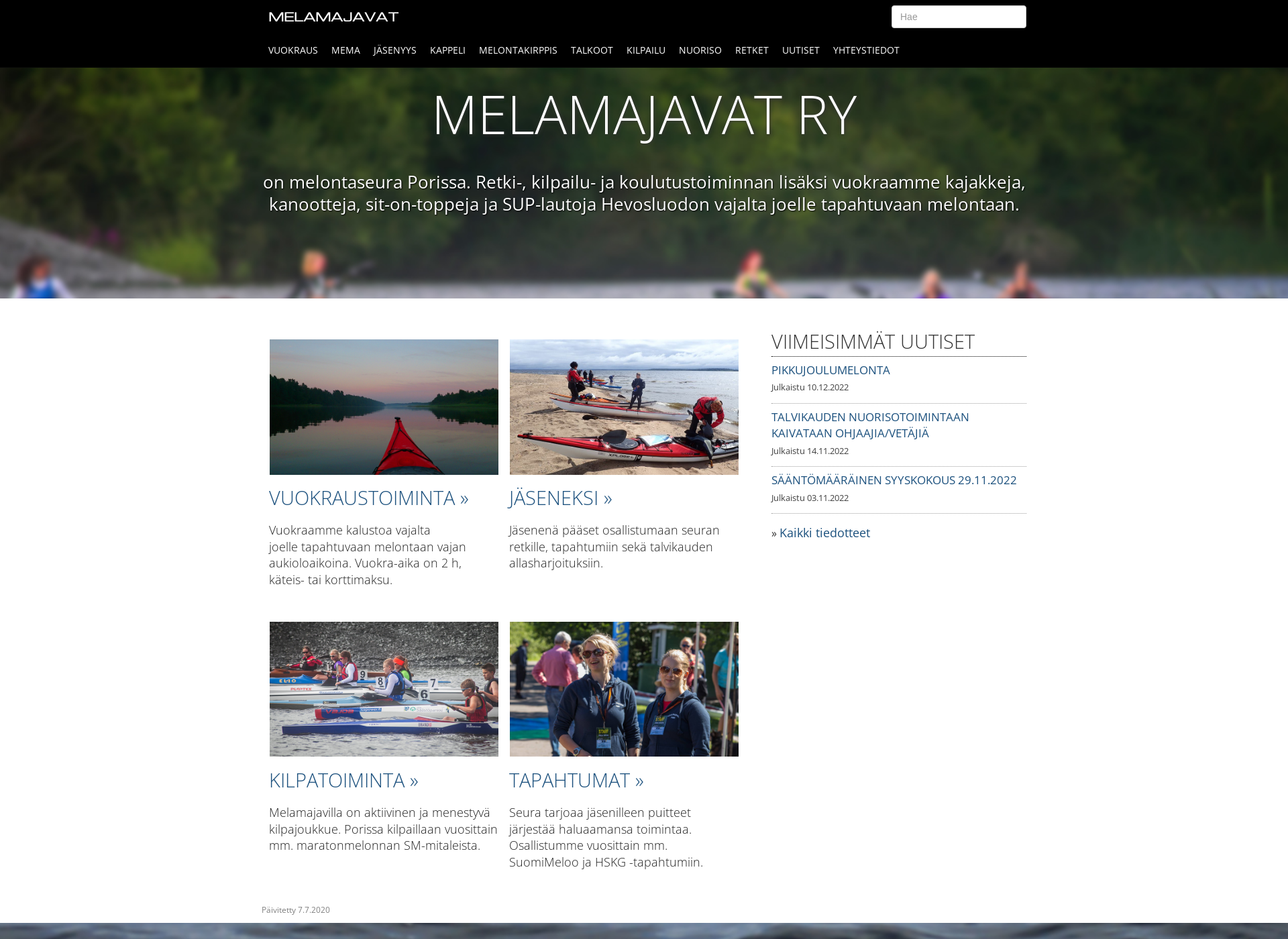 Screenshot for melamajavat.fi