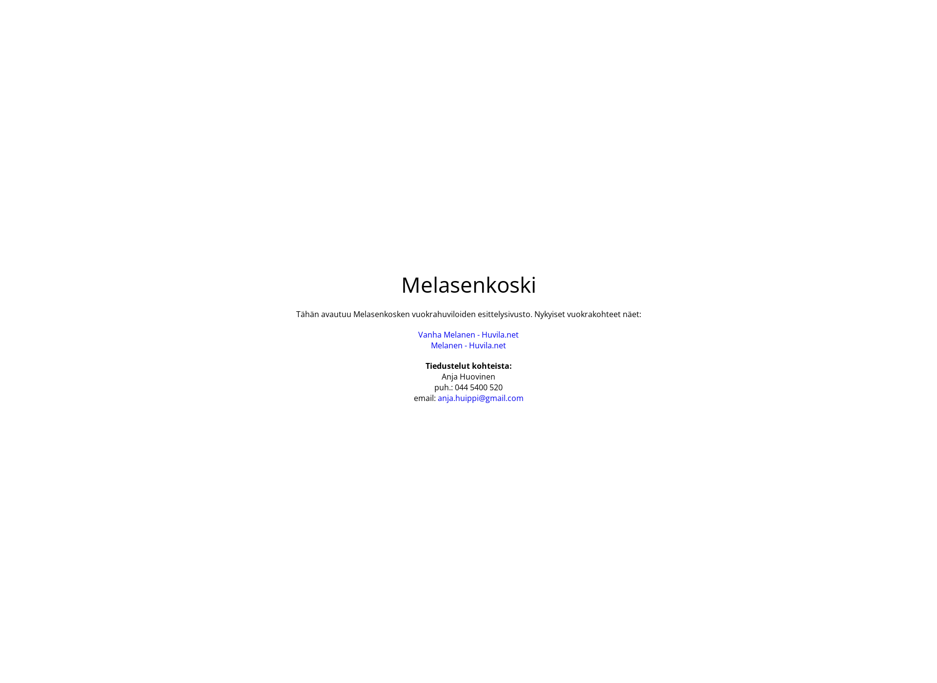 Screenshot for melasenkoski.fi