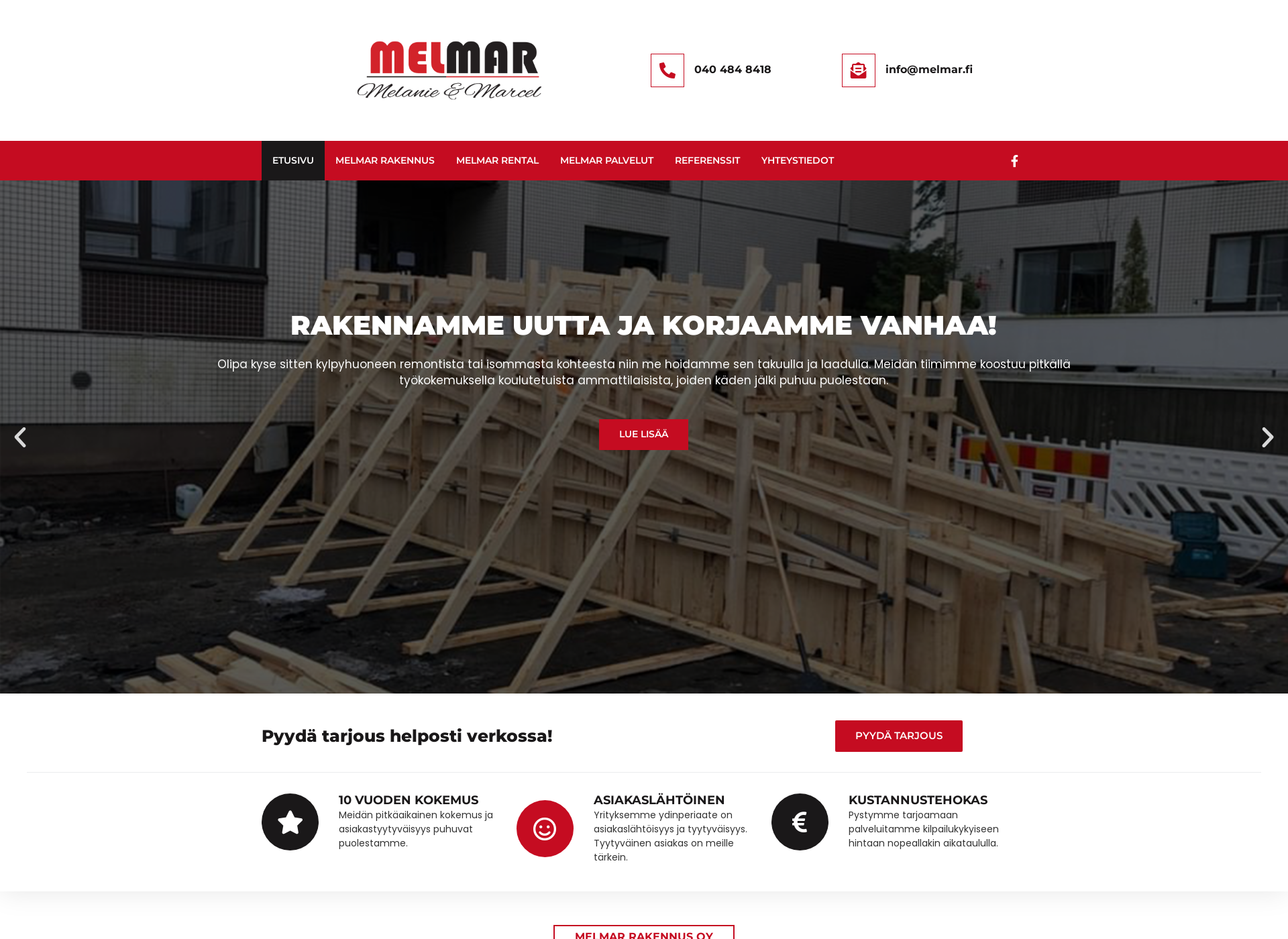Screenshot for melmar.fi
