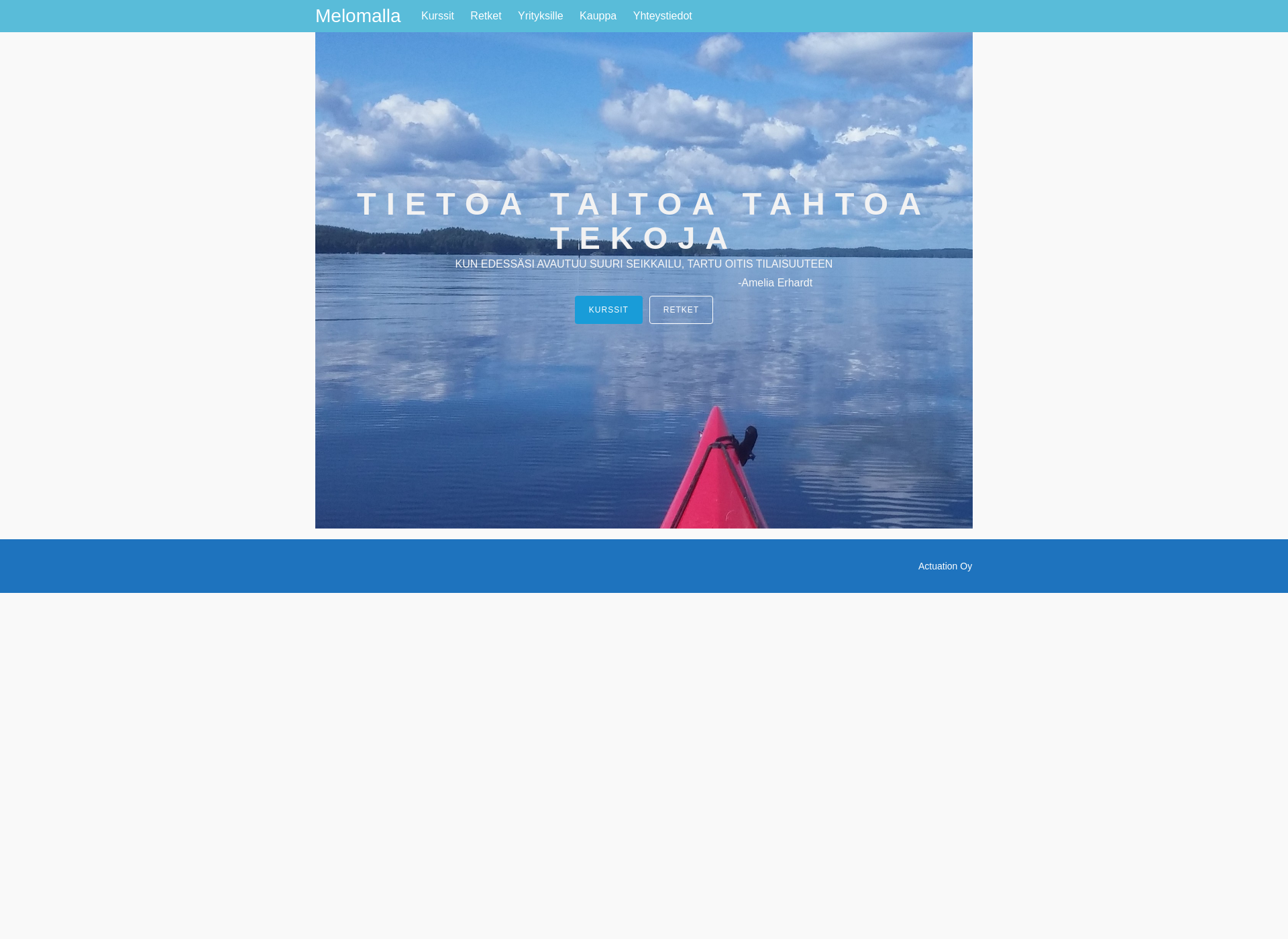 Skärmdump för melomalla.fi