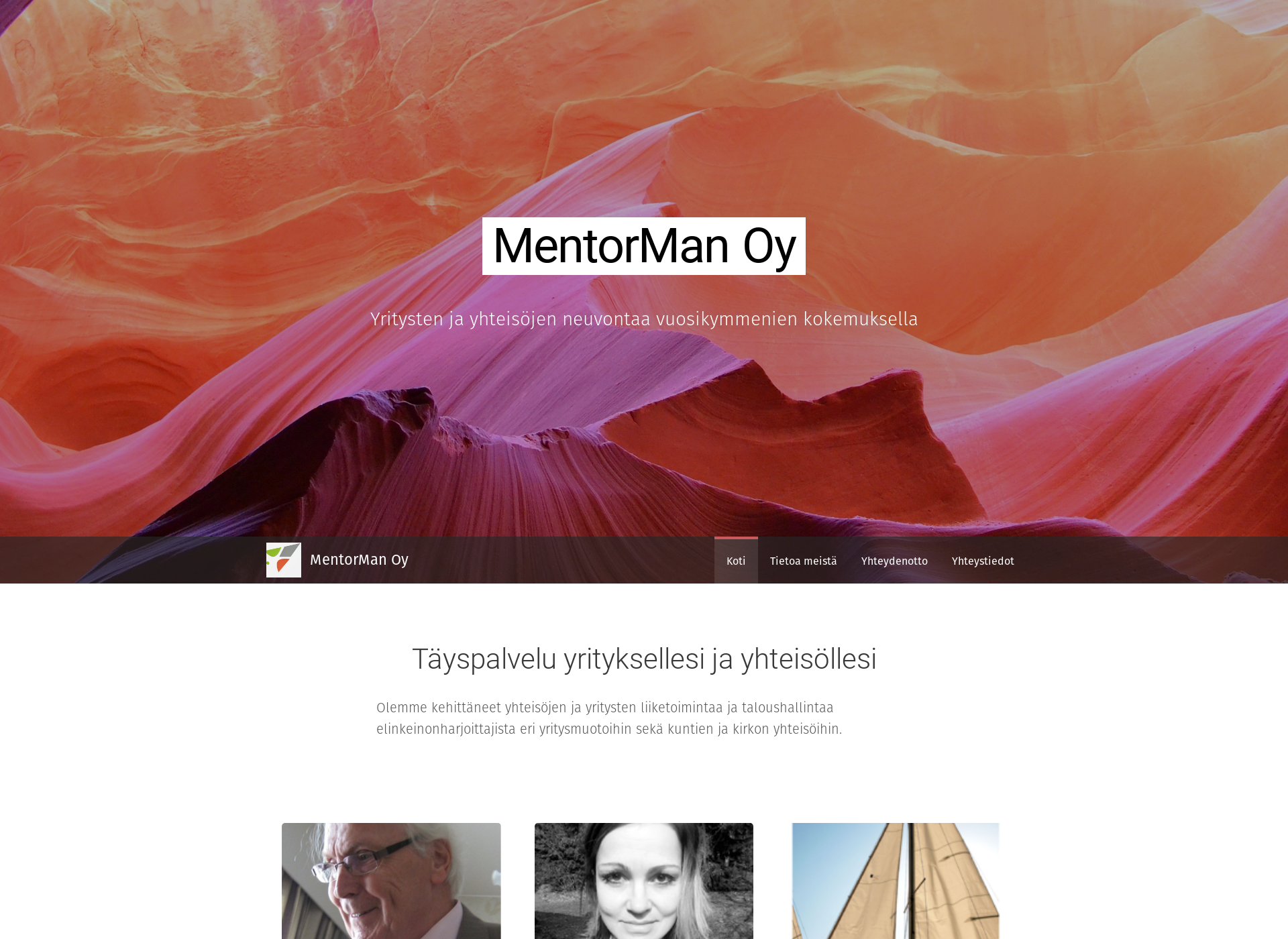 Screenshot for mentorman.fi
