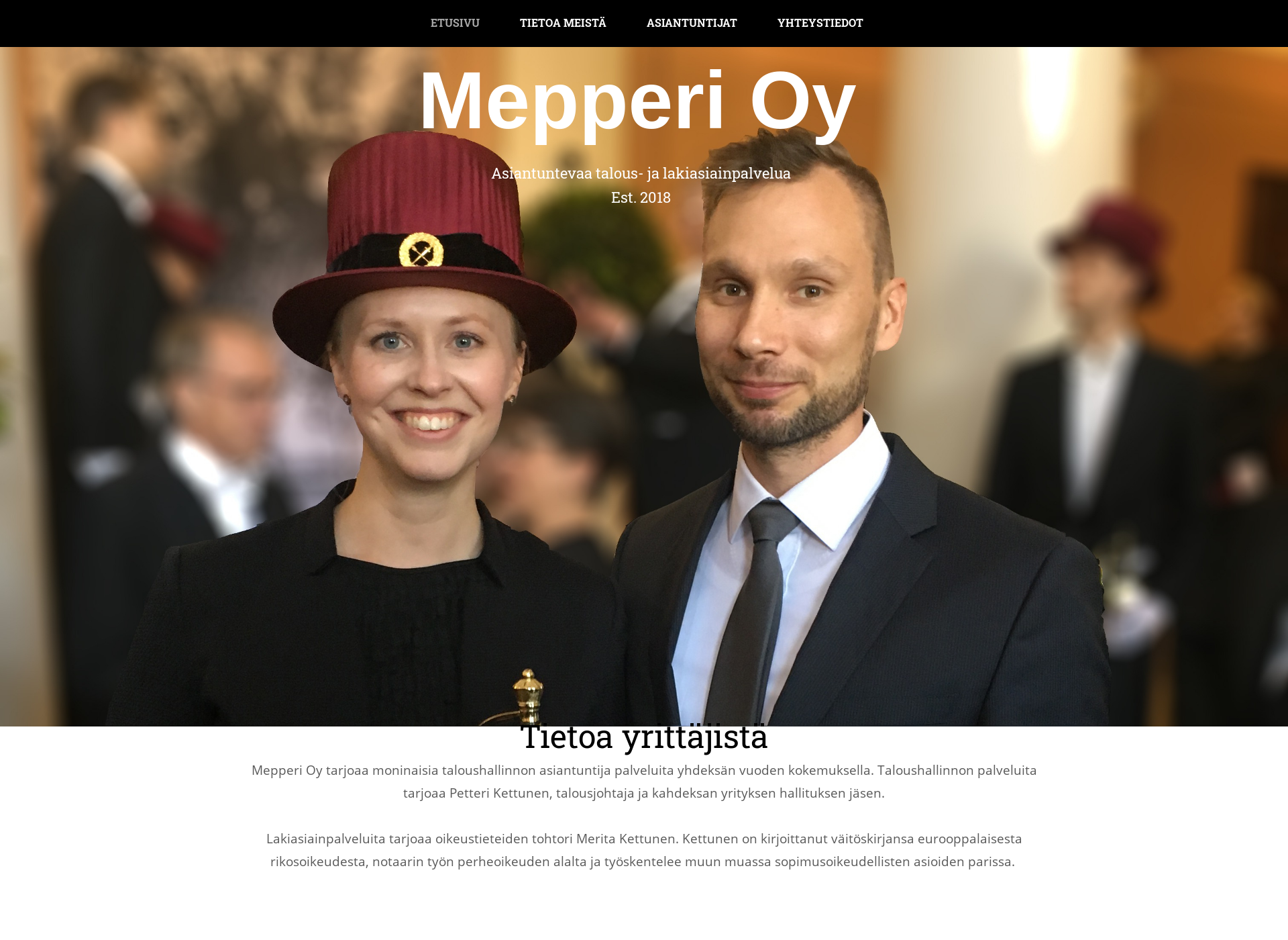 Skärmdump för mepperi.fi