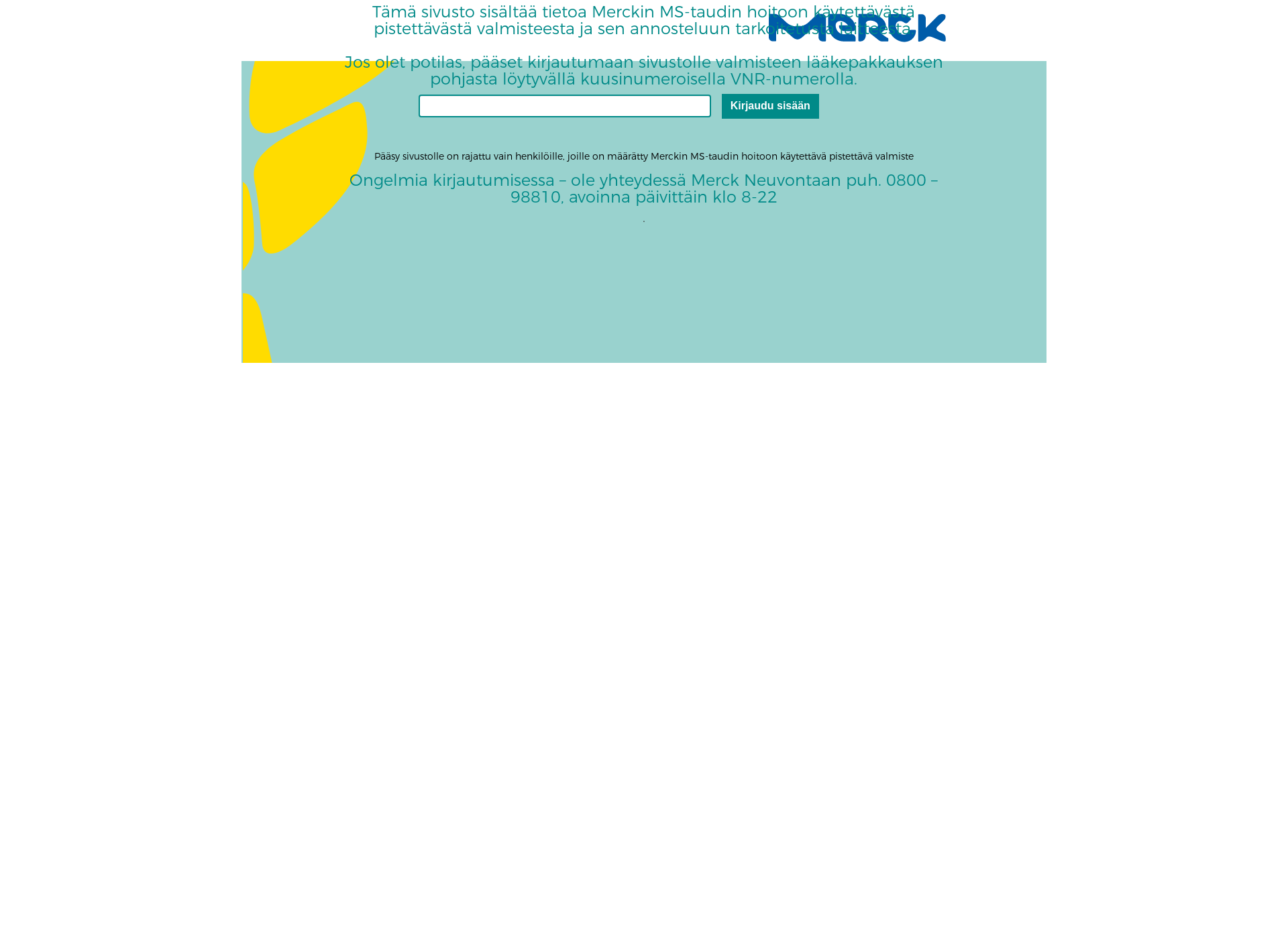 Screenshot for merck-ms.fi