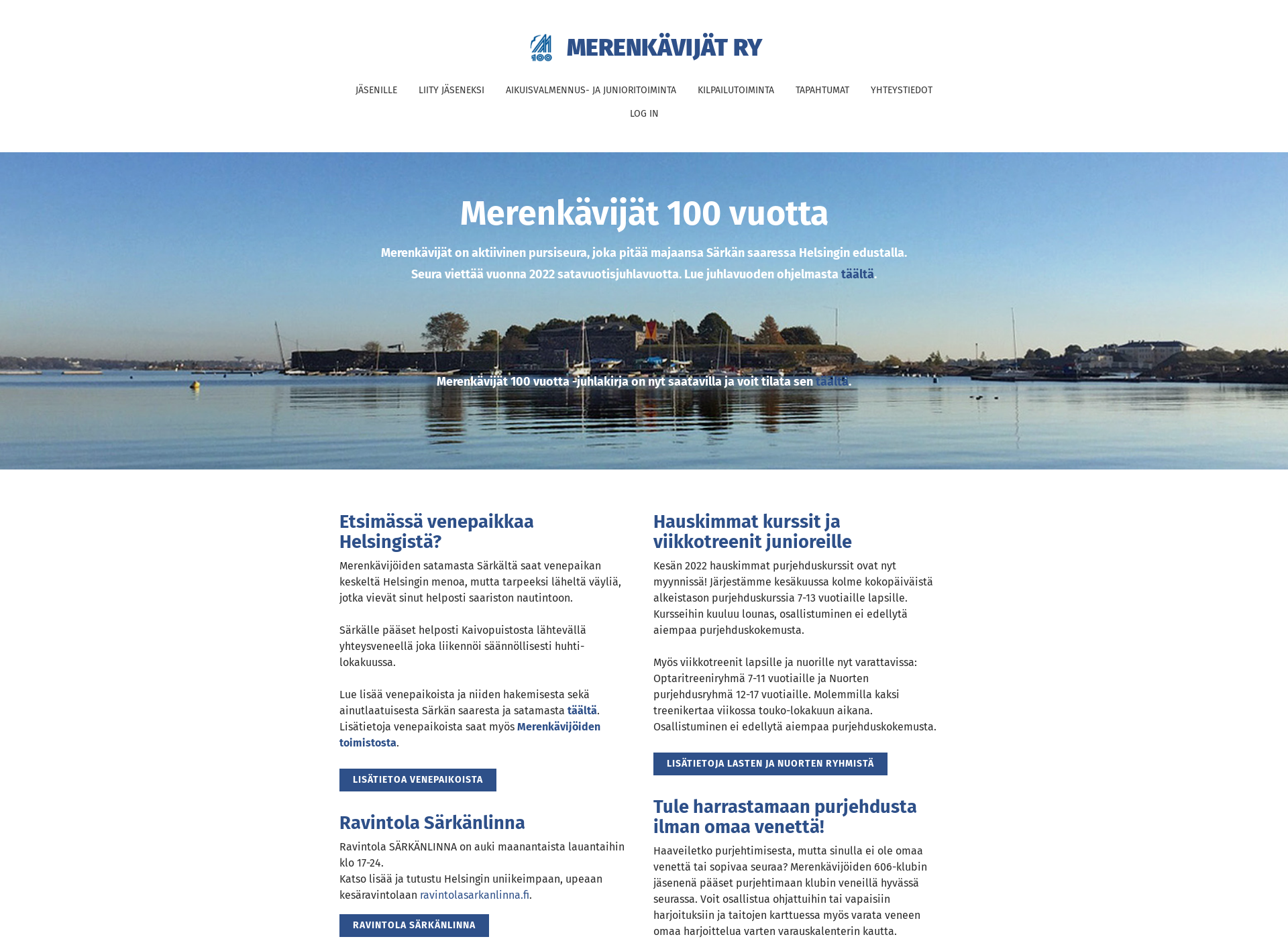 Skärmdump för merenkavijat.fi